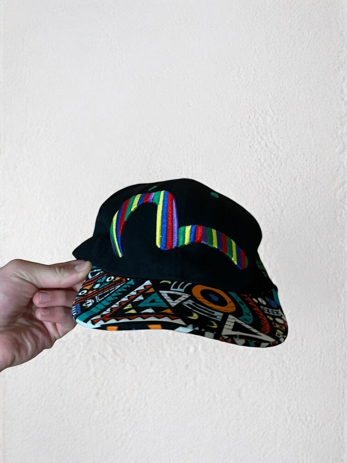 Japanese Brand EVISU LANA WOOL DASON TRUCKER CAP JAPAN DENIM VINTAGE 90s Size ONE SIZE - 1 Thumbnail