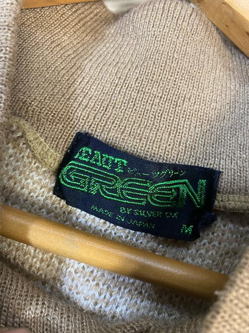 Japanese Brand × Vintage Vintage Beaut green wool sweatshirt Size US S / EU 44-46 / 1 - 4 Thumbnail