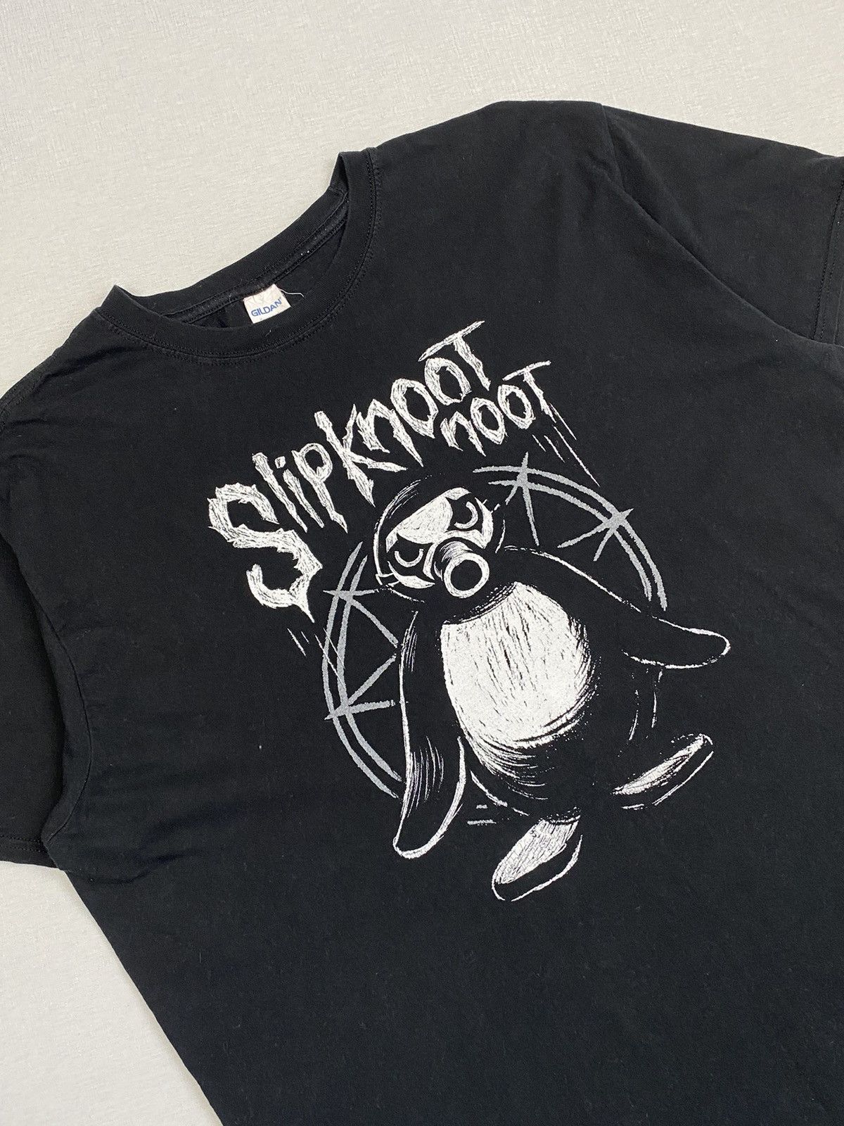 Vintage Mens Vintage Gildan Slipknoot Noot T Shirt size XL Size US XL / EU 56 / 4 - 2 Thumbnail