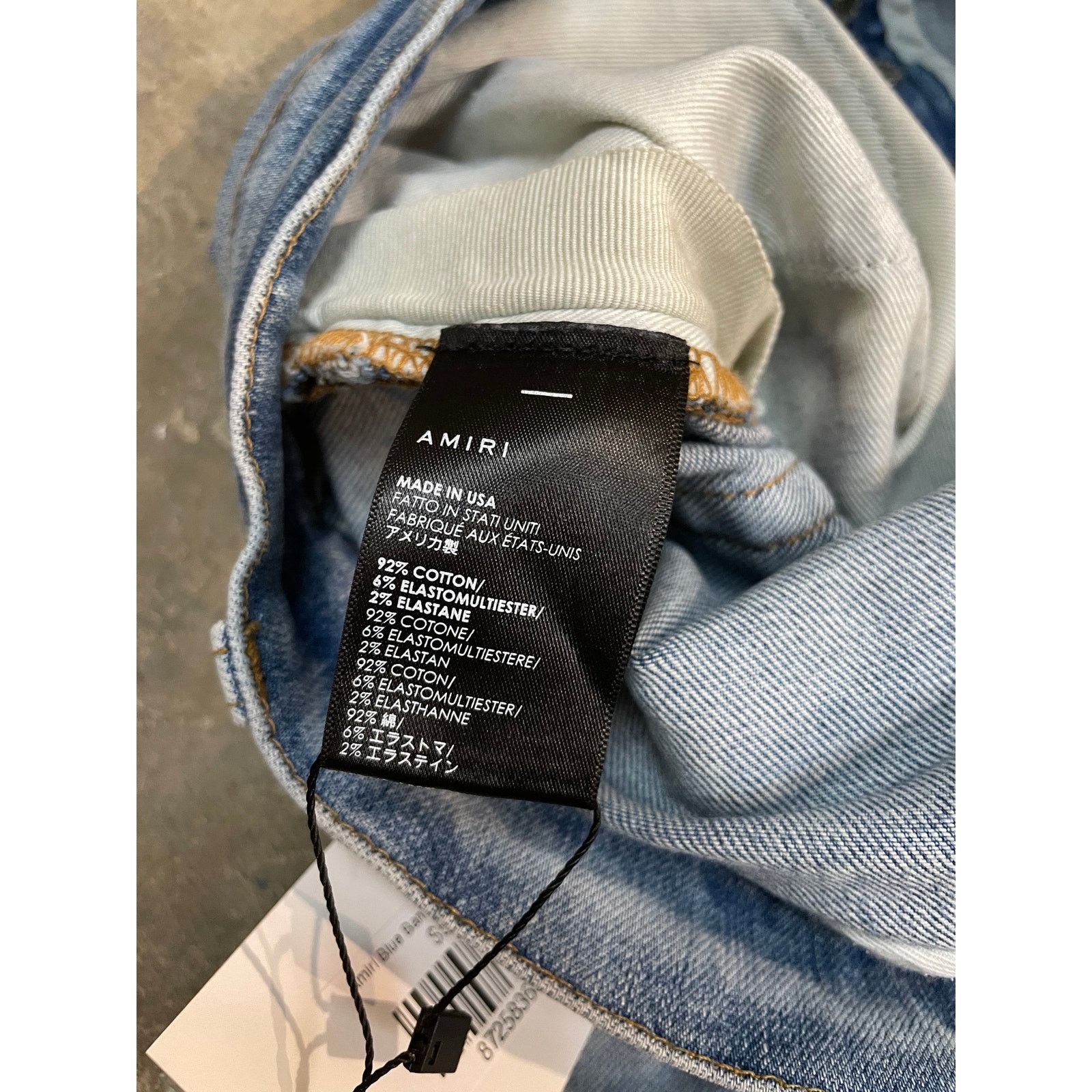 Amiri Amiri Blue Bandana Mx1 31 Used Size US 31 - 5 Thumbnail