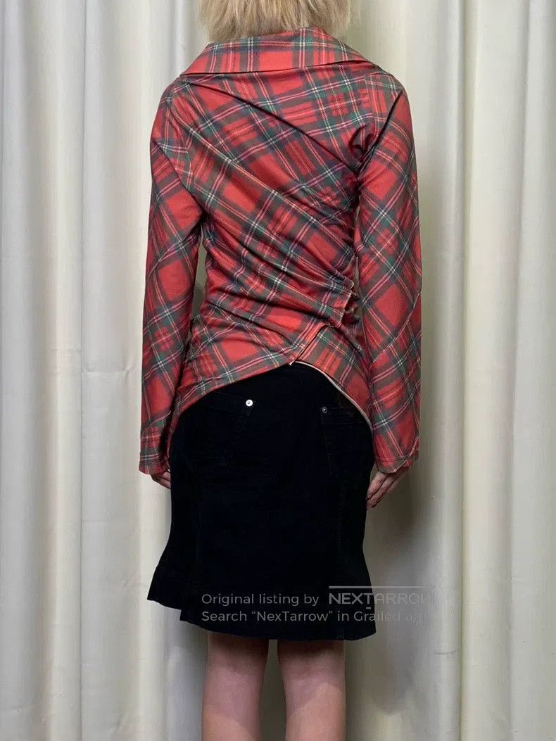 Comme des Garcons Comme Des Garcons Plaid Twist Drunkard Top Size XS / US 0-2 / IT 36-38 - 4 Thumbnail
