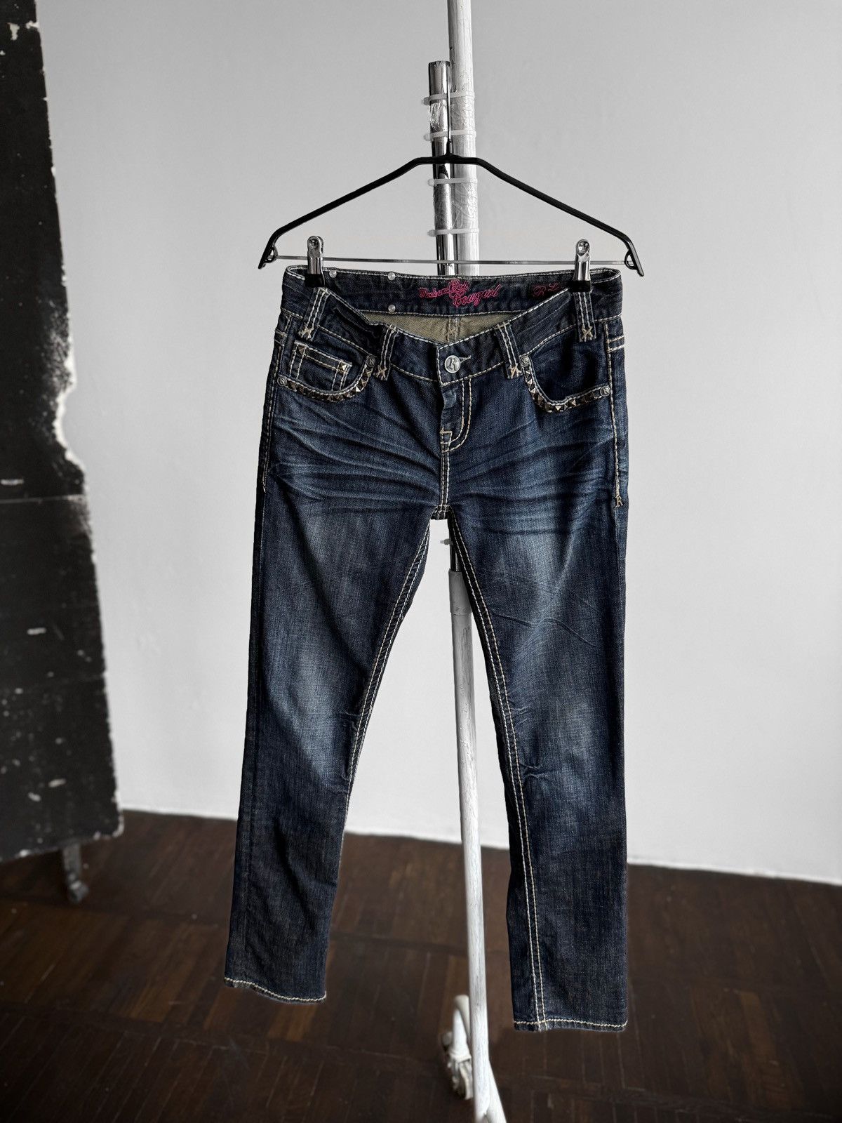 Other Rock & Roll Cowgirl Womens Dark Low Rise Denim Jeans Size 28" / US 6 / IT 42 - 3 Thumbnail