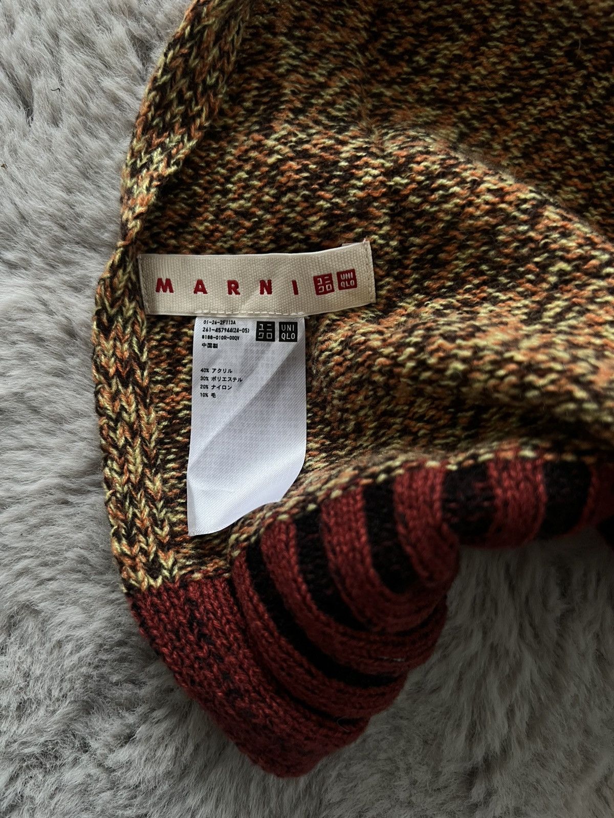 Marni × Uniqlo Marni hooded scarf Size ONE SIZE - 4 Thumbnail
