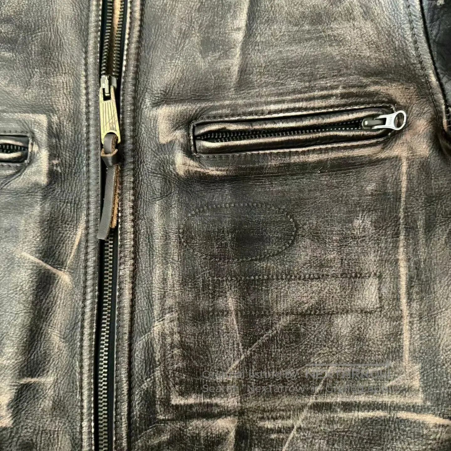 Levi's Vintage Clothing Levi's LVC Distressed Vintage Leather Jacket. Size US M / EU 48-50 / 2 - 4 Thumbnail