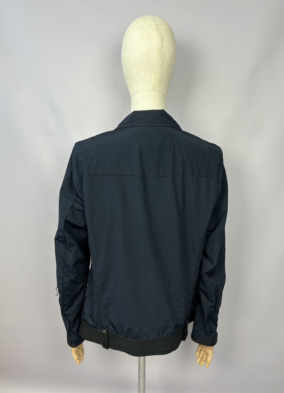 Japanese Brand Cy Choi Double Breasted Navy Nylon Coat Jacket Size L Size US L / EU 52-54 / 3 - 7 Thumbnail