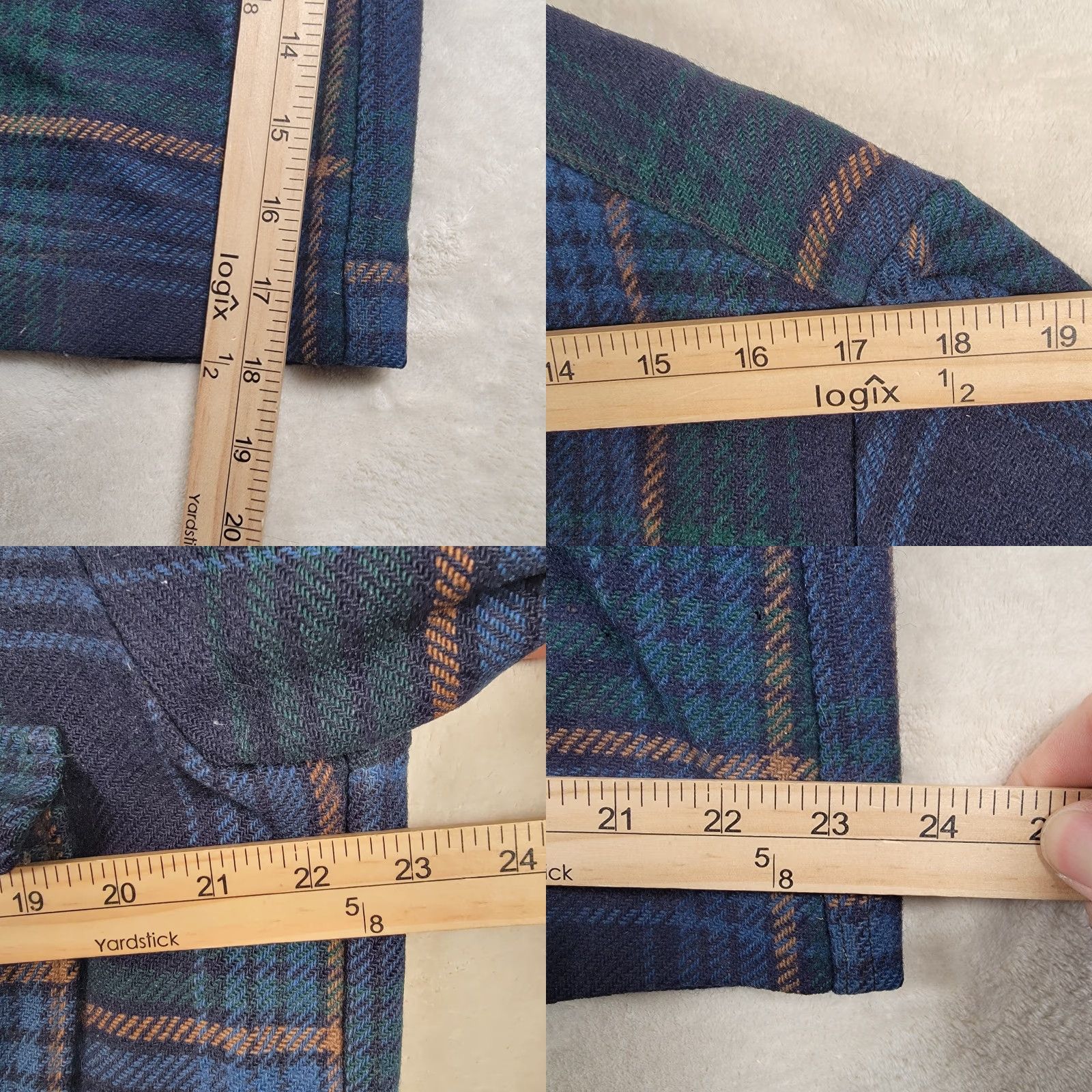 Pendleton VINTAGE Pendleton Jacket Mens Wool Plaid Mackinaw Cruiser Mid-Length Blue Green US Size US M / EU 48-50 / 2 - 9 Thumbnail