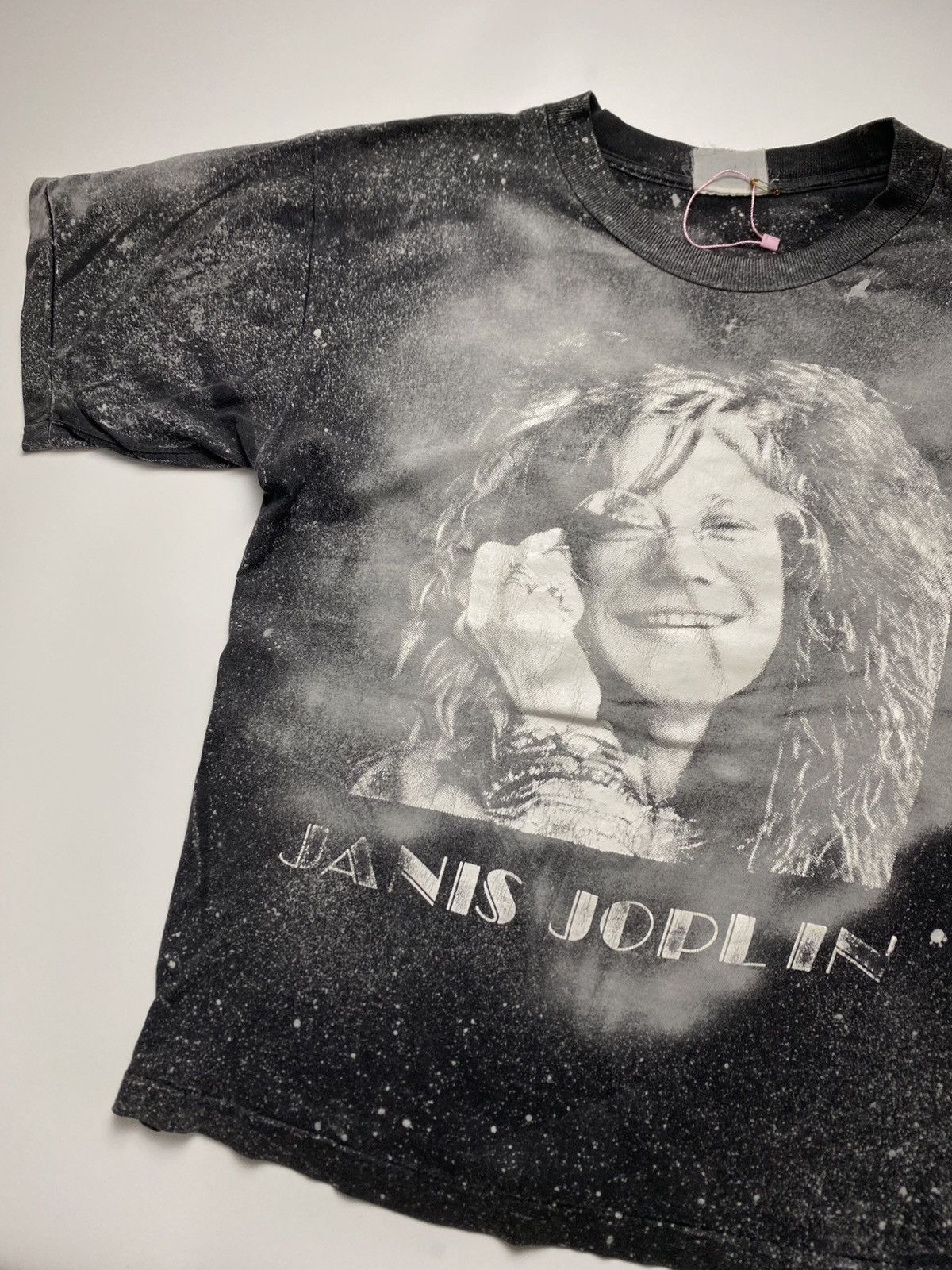 Band Tees Rare Vintage 90s Janis Joplin Acid wash tee Size US XL / EU 56 / 4 - 2 Thumbnail