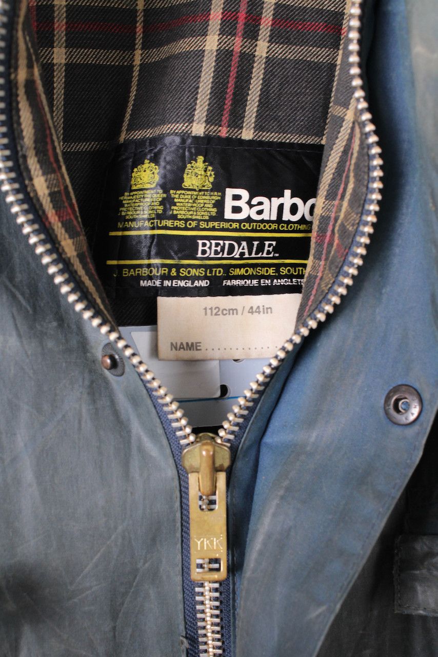 Barbour Barbour Bedale 4 Pockets Waxed Jacket Blue C44 Large XL Size US L / EU 52-54 / 3 - 4 Thumbnail