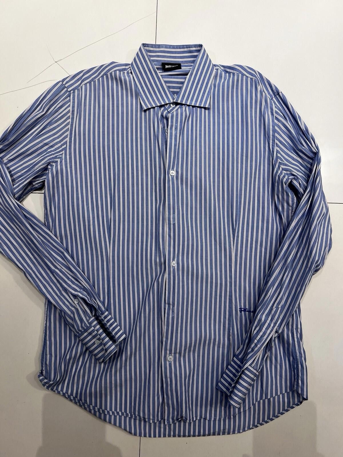 Just Cavalli Just Cavalli mens size 43 striped long sleeve shirt Size US M / EU 48-50 / 2 - 1 Thumbnail