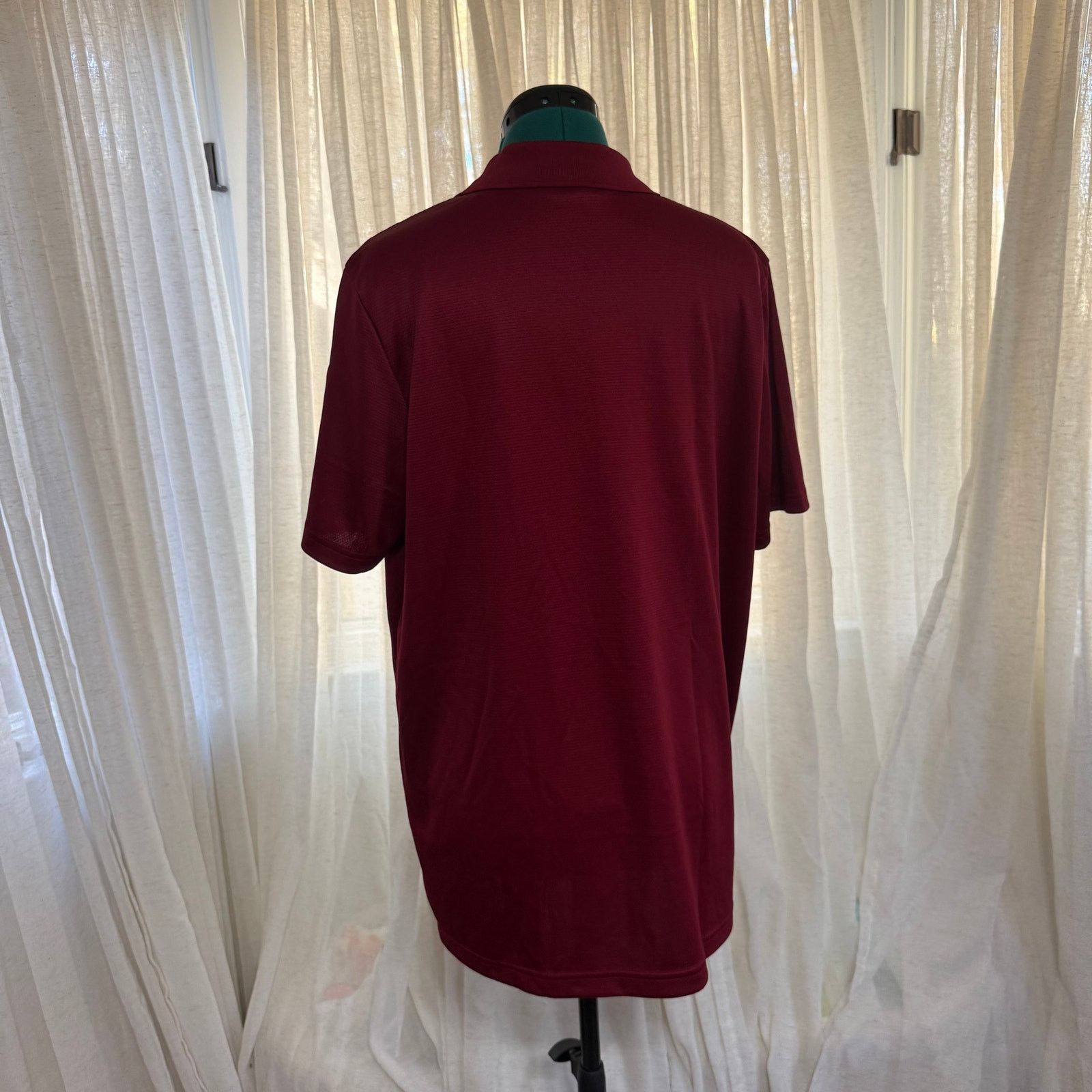 Adidas Adidas Burgundy Performance Polo | Sz L Size US L / EU 52-54 / 3 - 5 Thumbnail