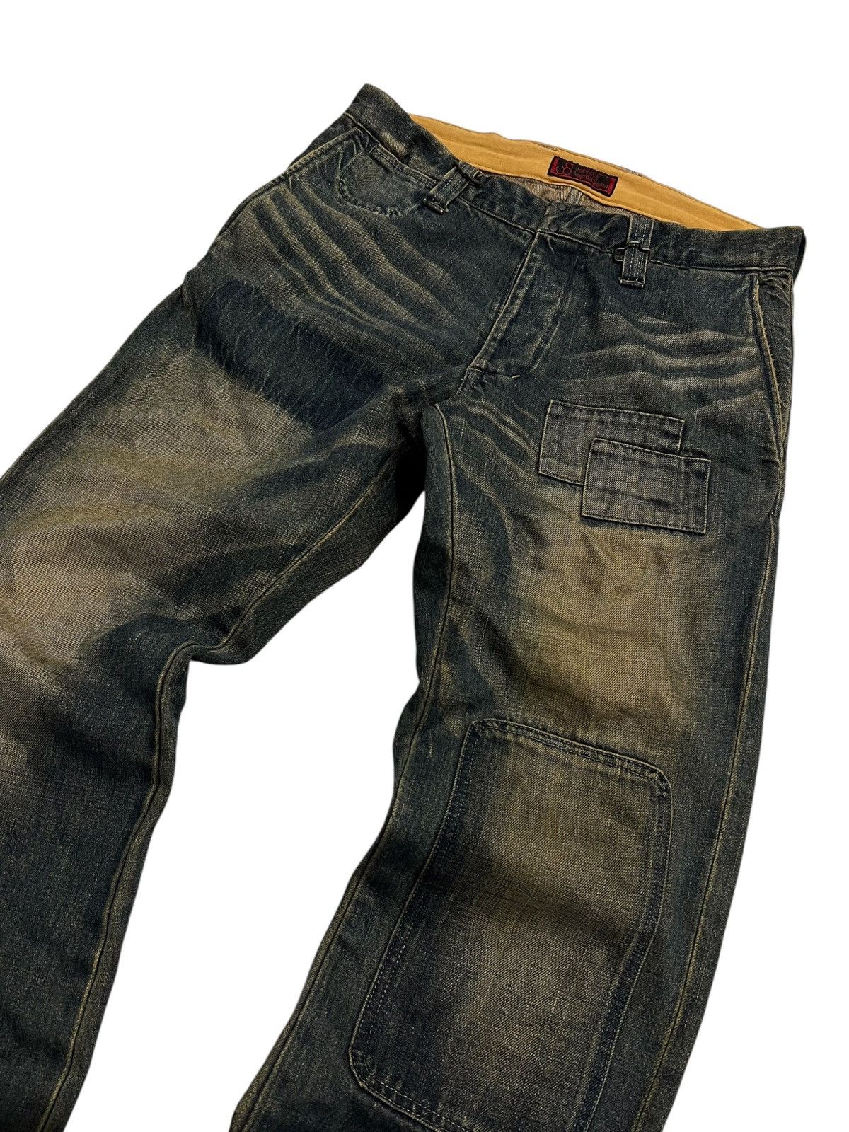 Japanese Brand Vintage Johnbull Kojima Japan mudwash Denim Pants Size US 31 - 4 Thumbnail