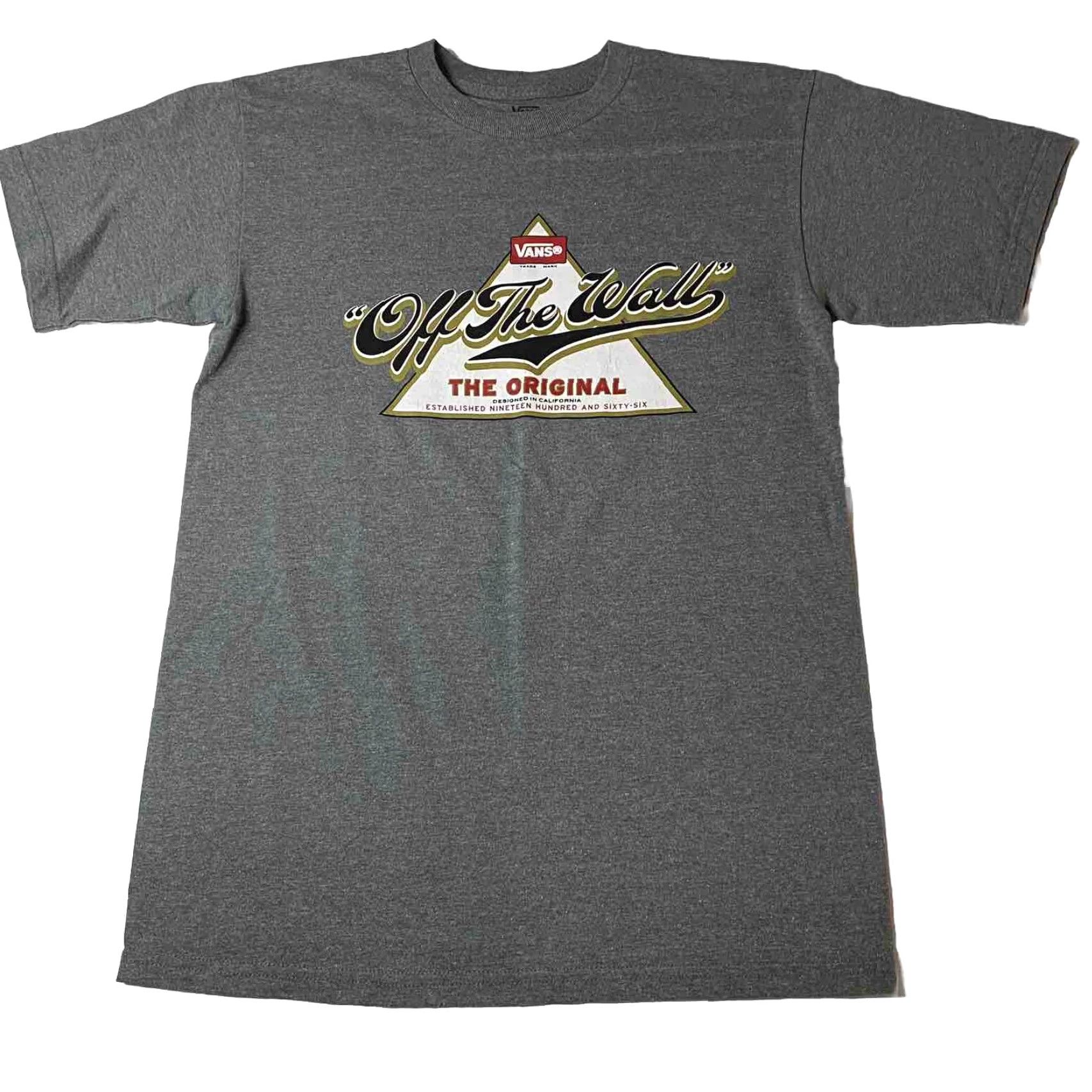 Vans VINTAGE Vans Off The Wall T Shirt S Mens Grunge 1990s Gray Small Size US S / EU 44-46 / 1 - 2 Thumbnail