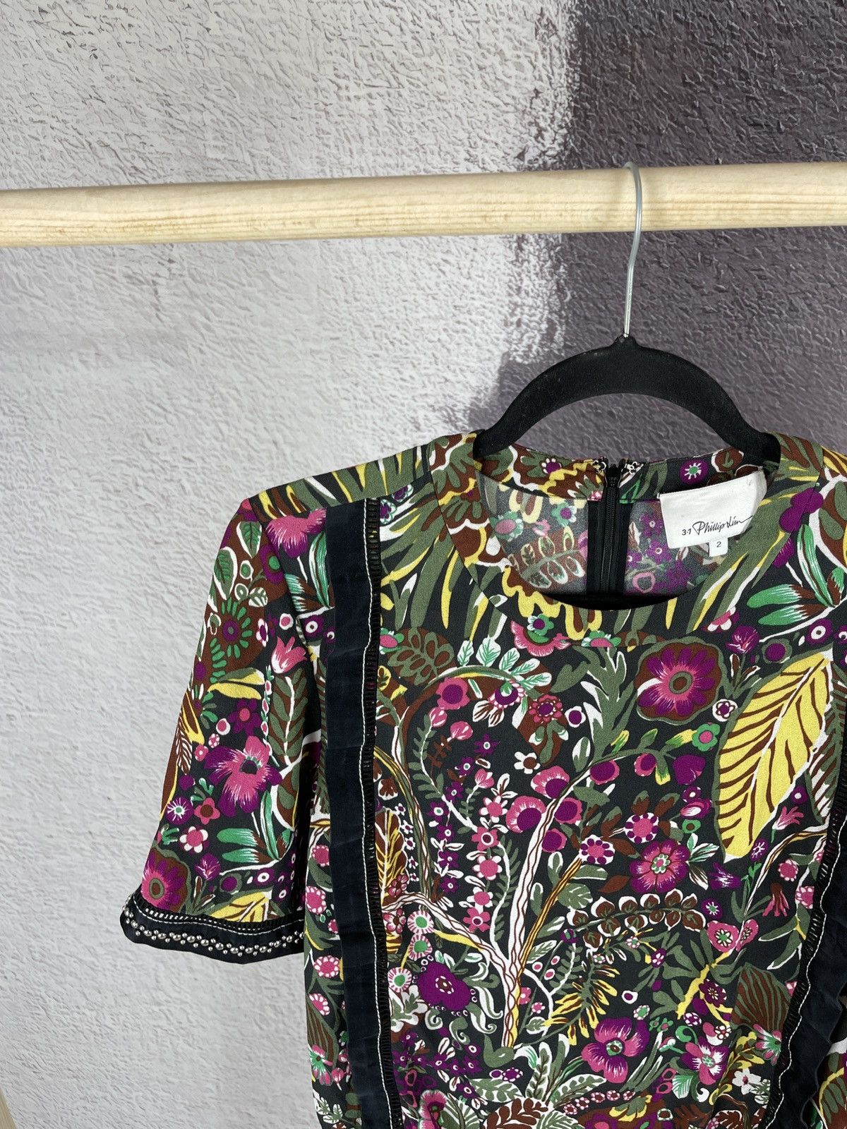 3.1 Phillip Lim 3.1 Phillip Lim flower floral multicolor pattern blouse Size S / US 4 / IT 40 - 3 Thumbnail