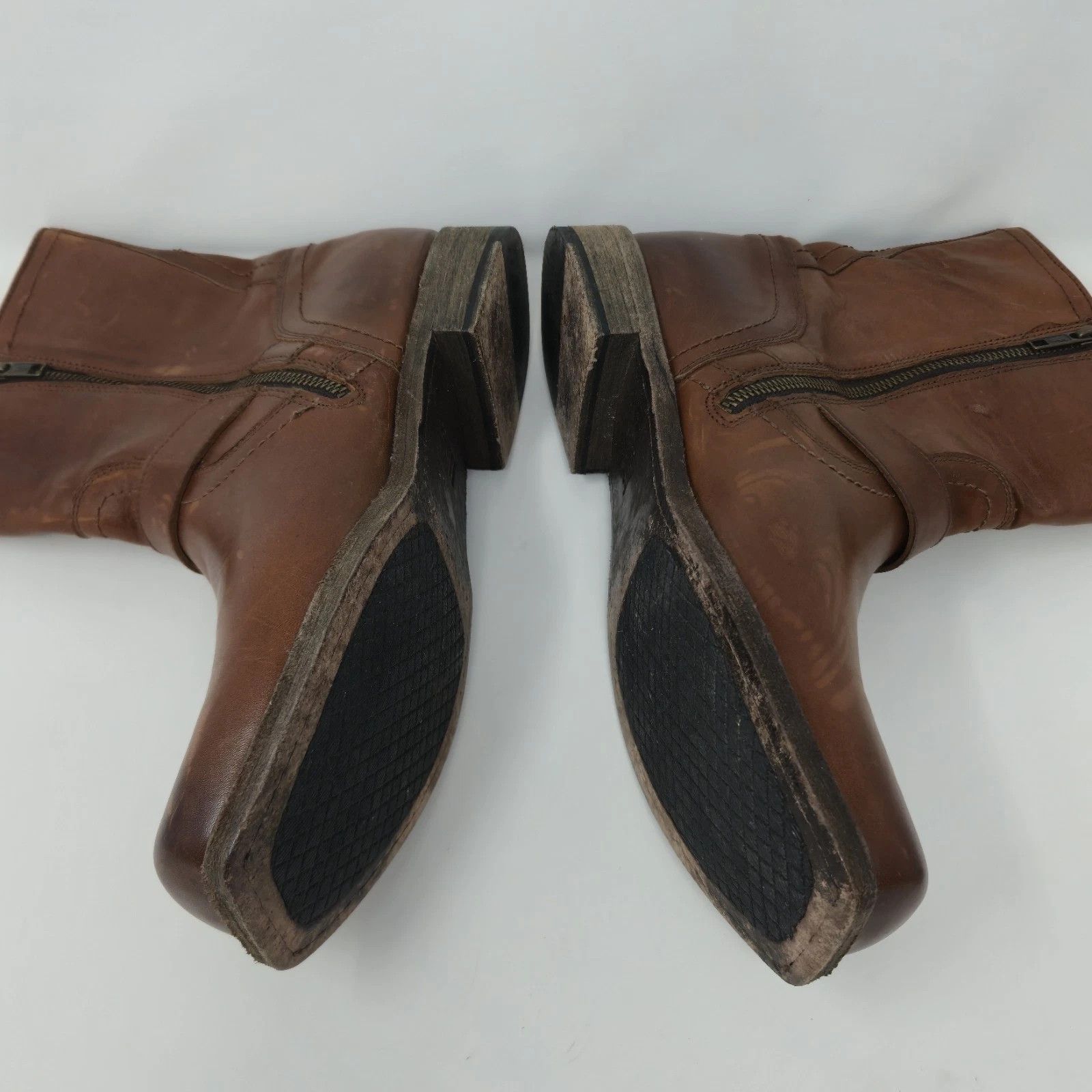 Frye Frye Engineer Boots 10 D Brown Leather Buckle Size US 10 / EU 43 - 16 Thumbnail