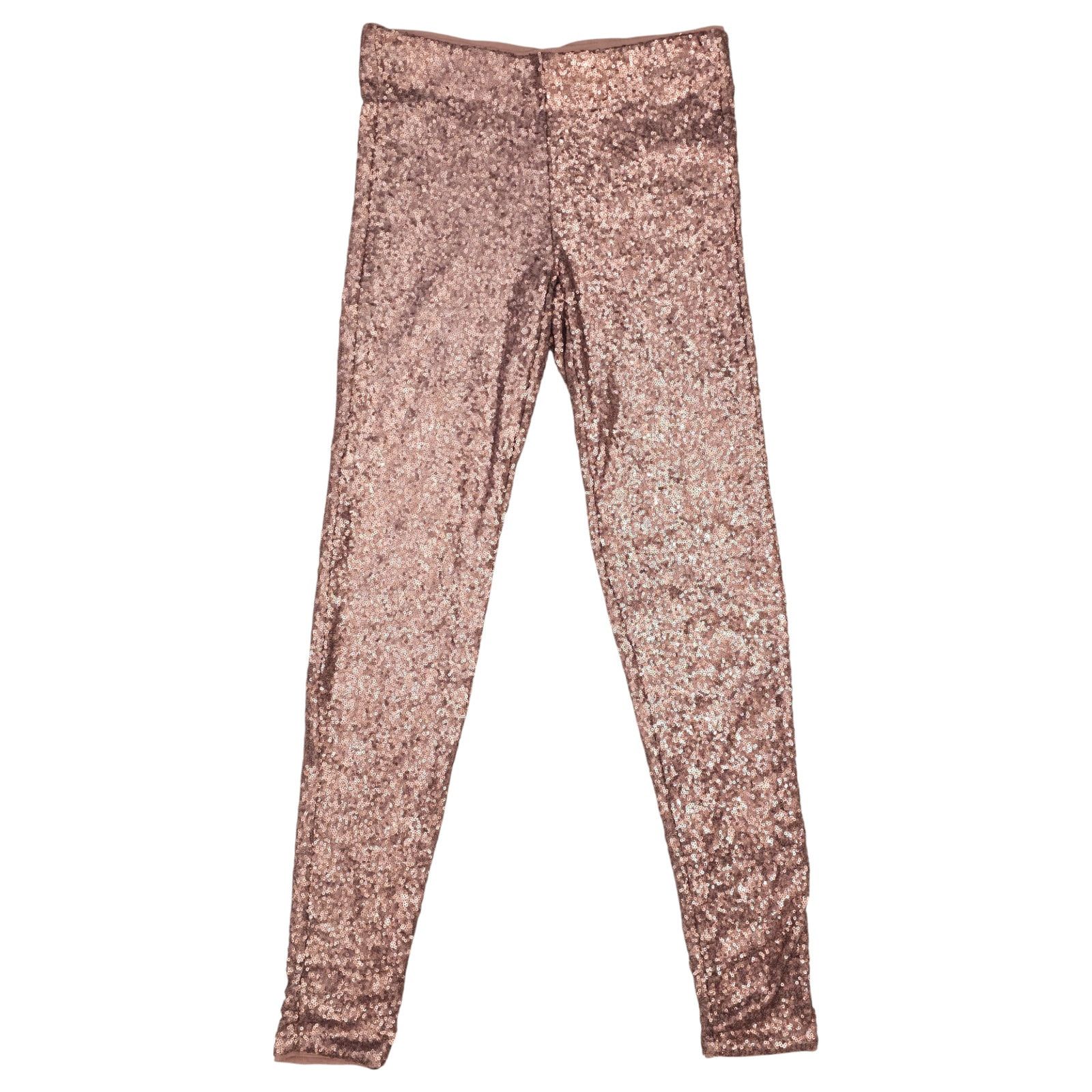 Other Bronze Shiny Sequin Pants Sz Small Size 27" / US 4 / IT 40 - 1 Thumbnail