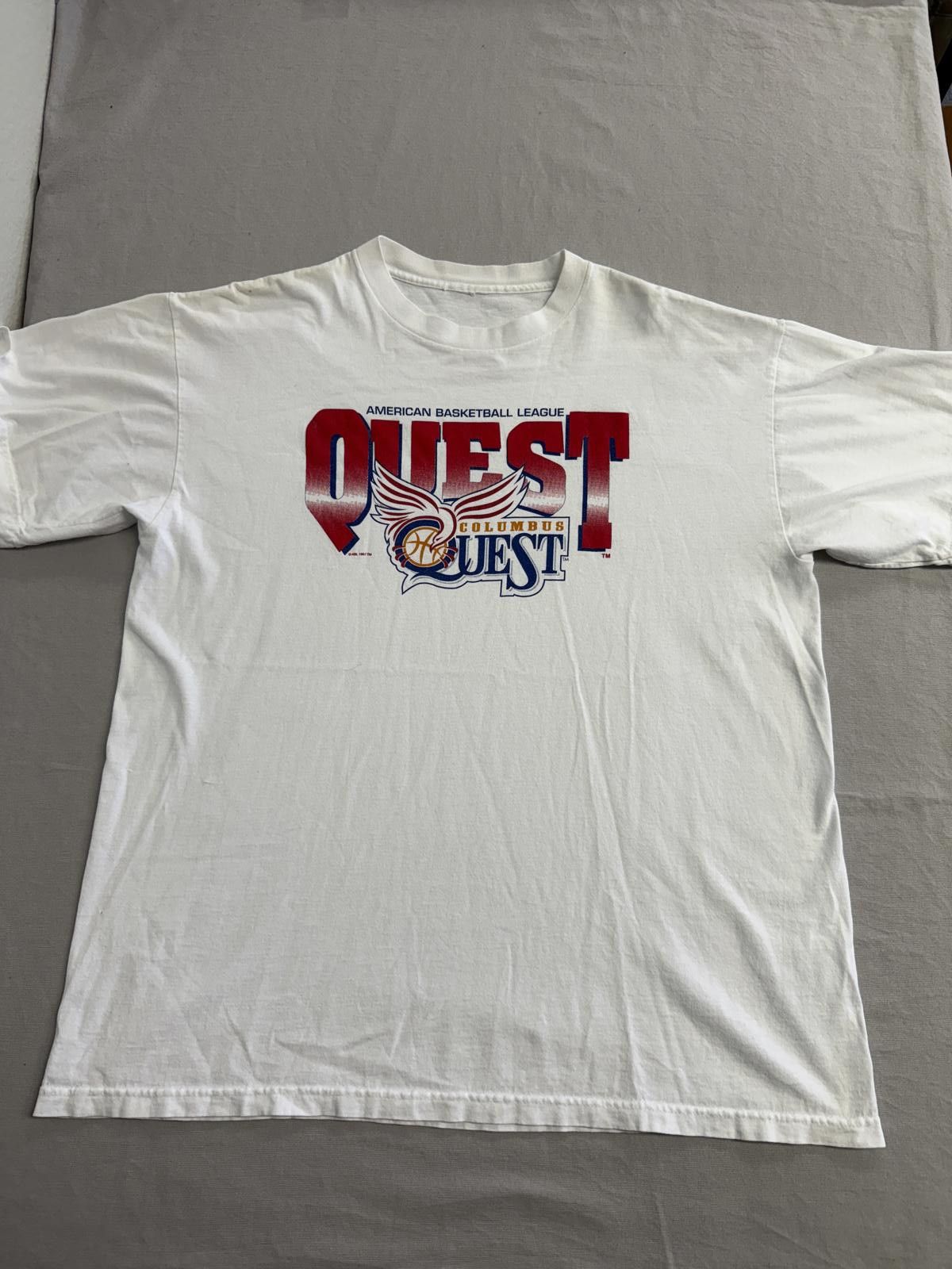 Virgil Abloh Vintage Women's Basketball League T-shirt ABL Quest Tee -XL Size US XL / EU 56 / 4 - 1 Thumbnail