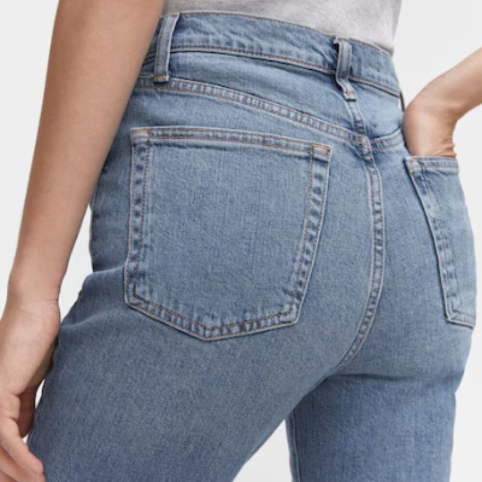 Mango Mango MNG Slim Cropped Blue Jeans NWT Plus 16 Size 38" / US 16 / IT 52 - 9 Thumbnail