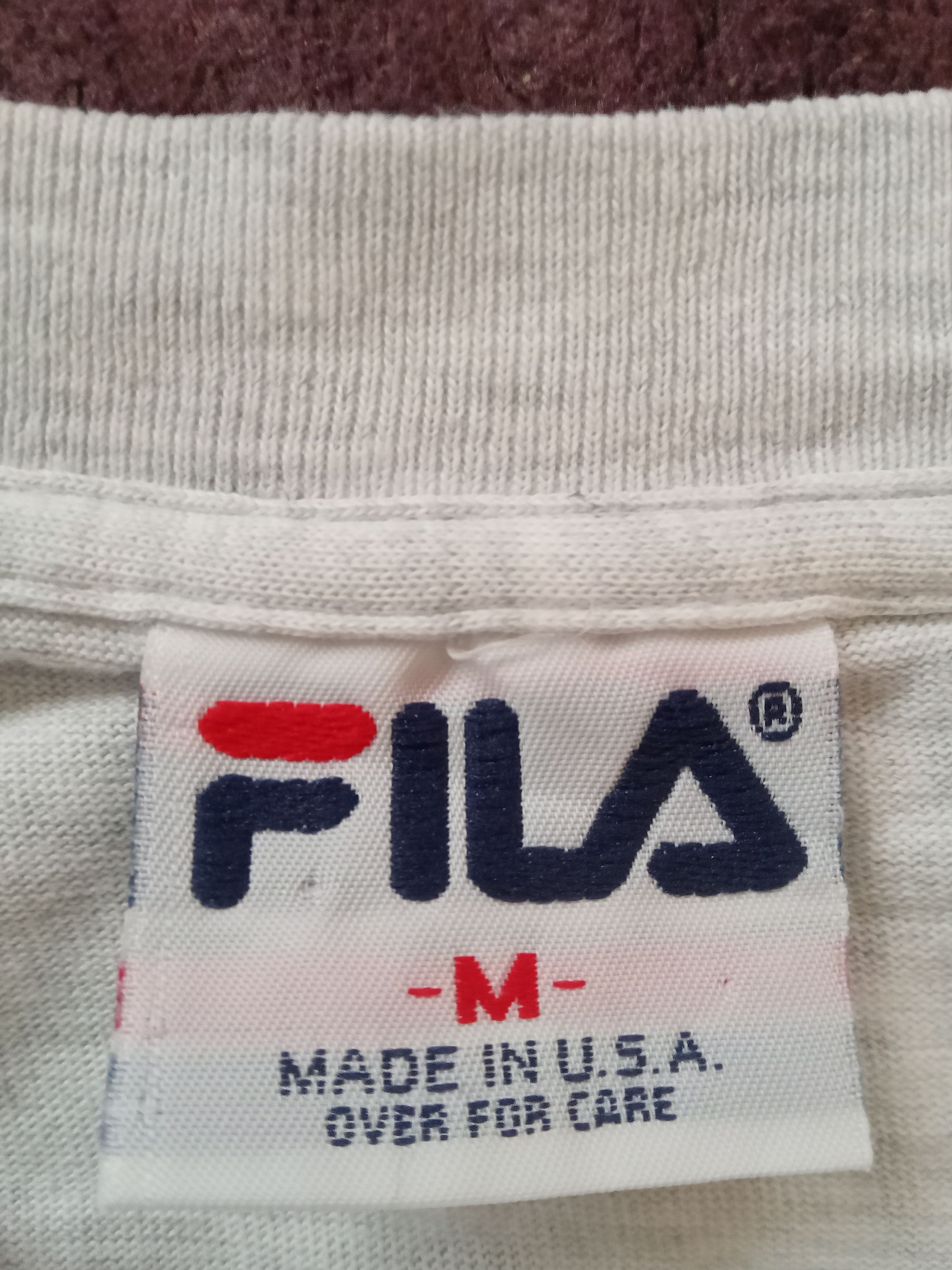 Fila Vintage 90s Fila Big Logo T Shirt Size US M / EU 48-50 / 2 - 2 Thumbnail