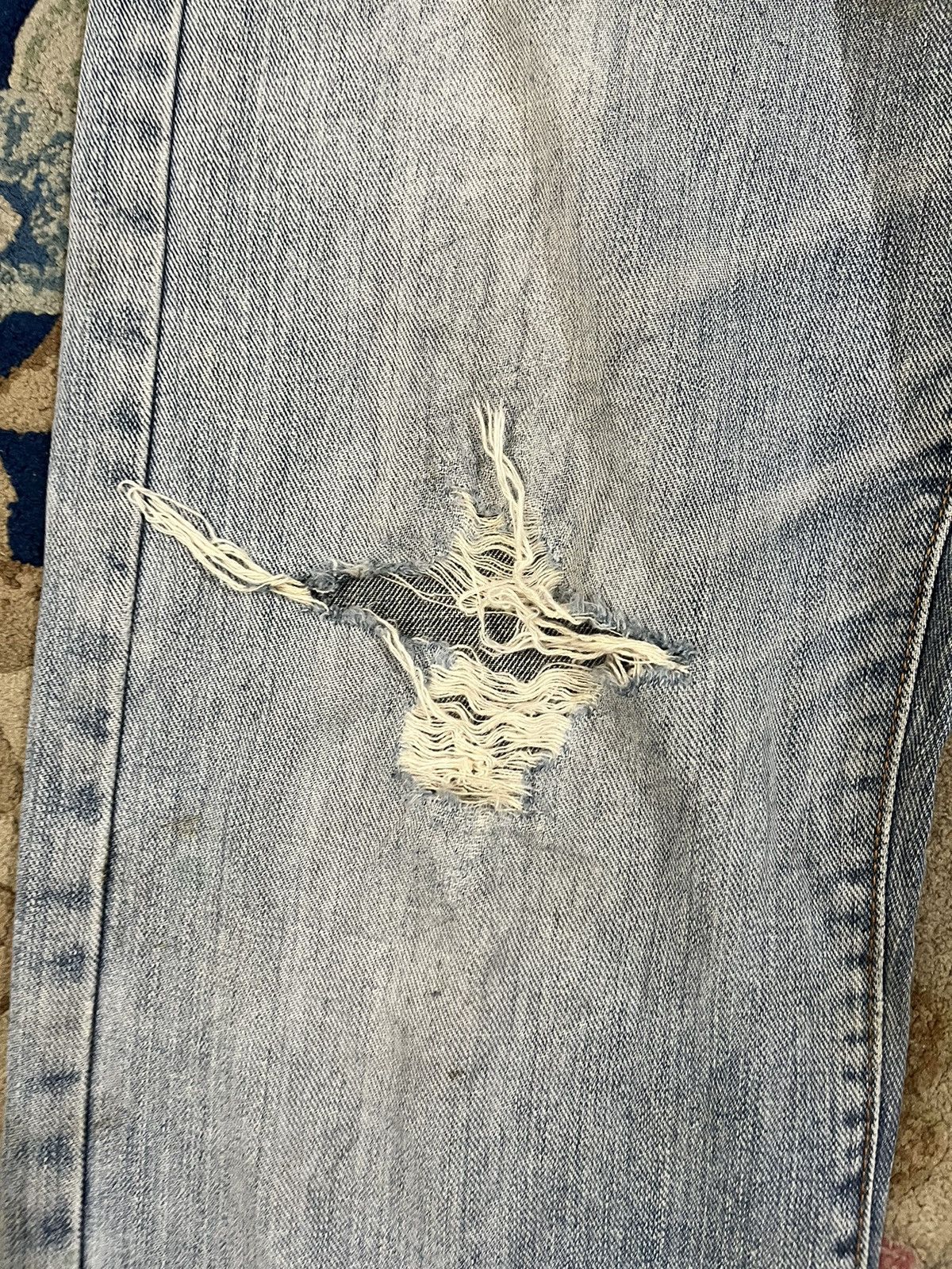 Blue Blue Japan × Japanese Brand Vintage Blue Way Distressed Denim Size US 31 - 9 Thumbnail