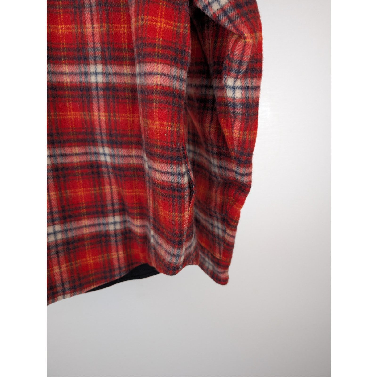 Amiri o1rshd1 Brushed Plaid Overshirt in Red Size US M / EU 48-50 / 2 - 14 Thumbnail