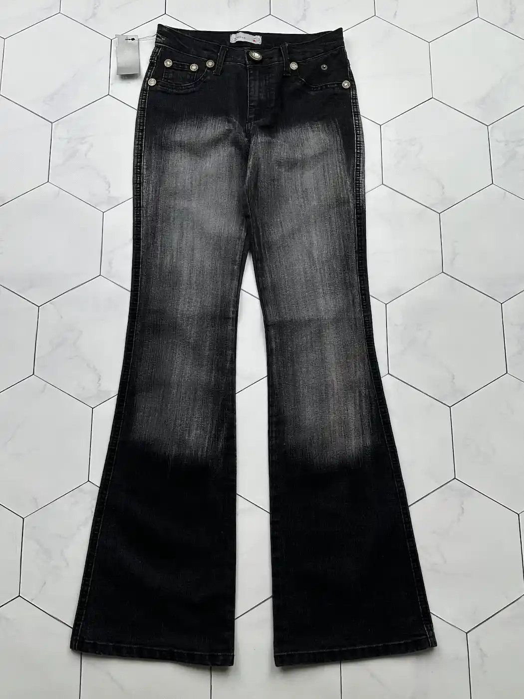 Japanese Brand Vintage Faded Flare Jeans (B522)E2 Size 29" - 1 Thumbnail