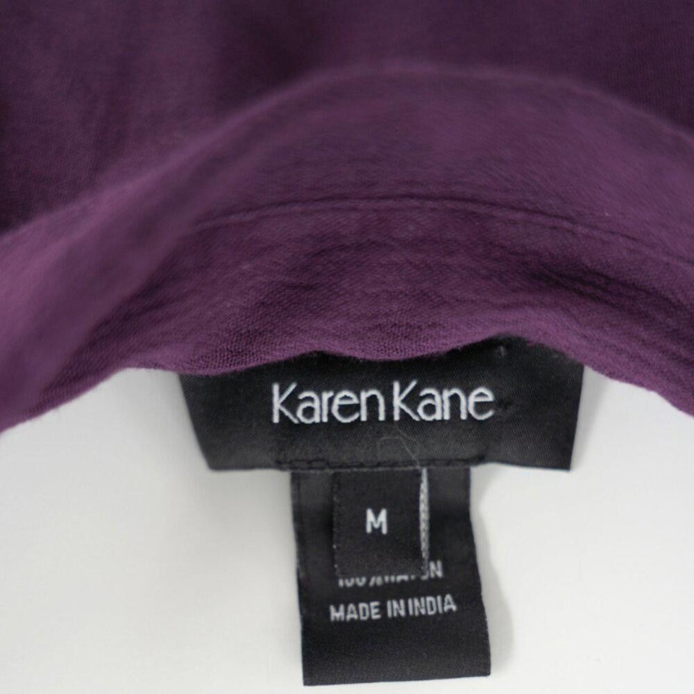 Designer Karen Kane Purple Button Down Blouse Size Medium Size M / US 6-8 / IT 42-44 - 5 Thumbnail