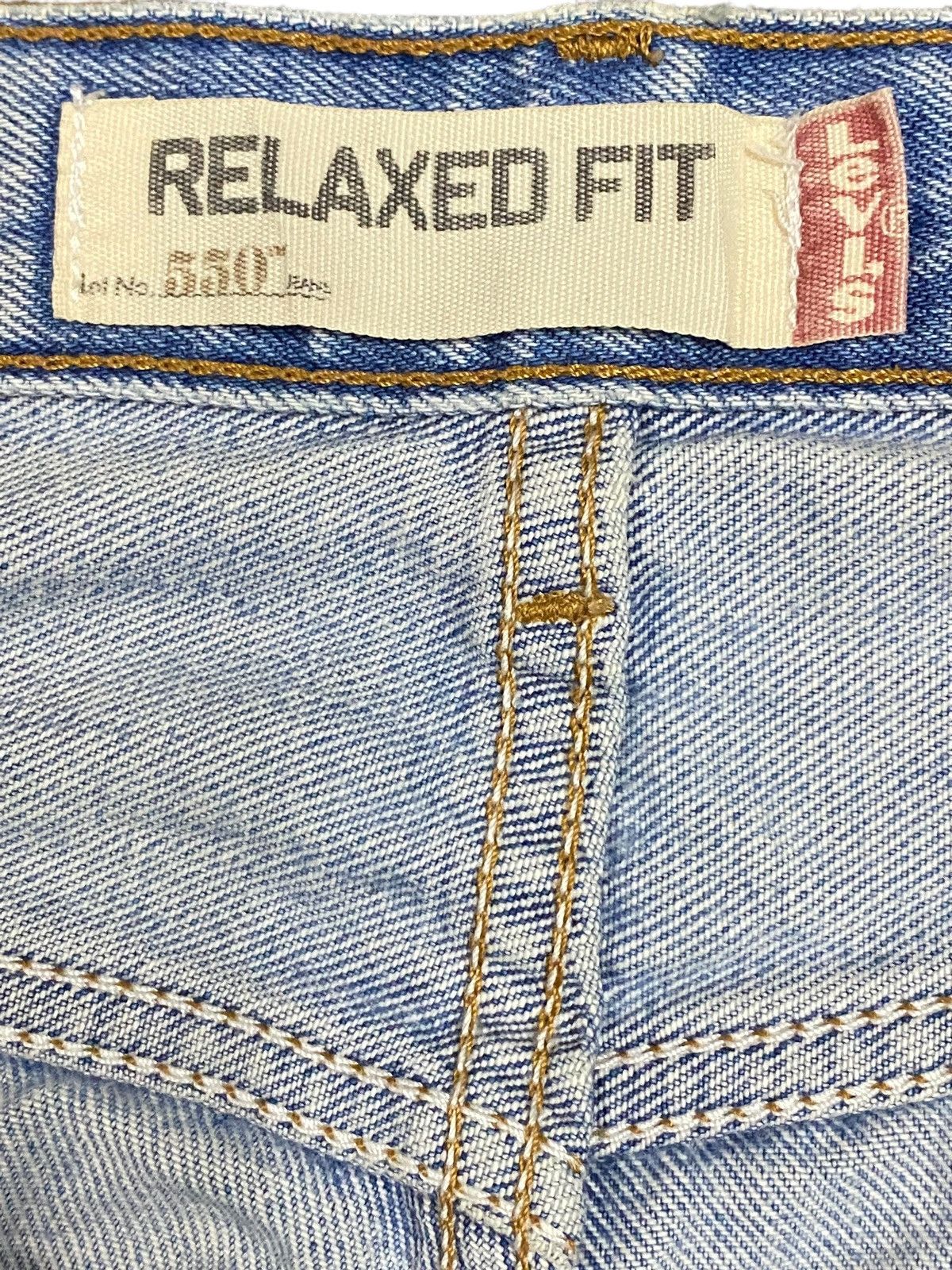 Levi's Vintage 1990 Levis550 Faded Wash Distressed Fit Jeans Size US 35 - 10 Thumbnail
