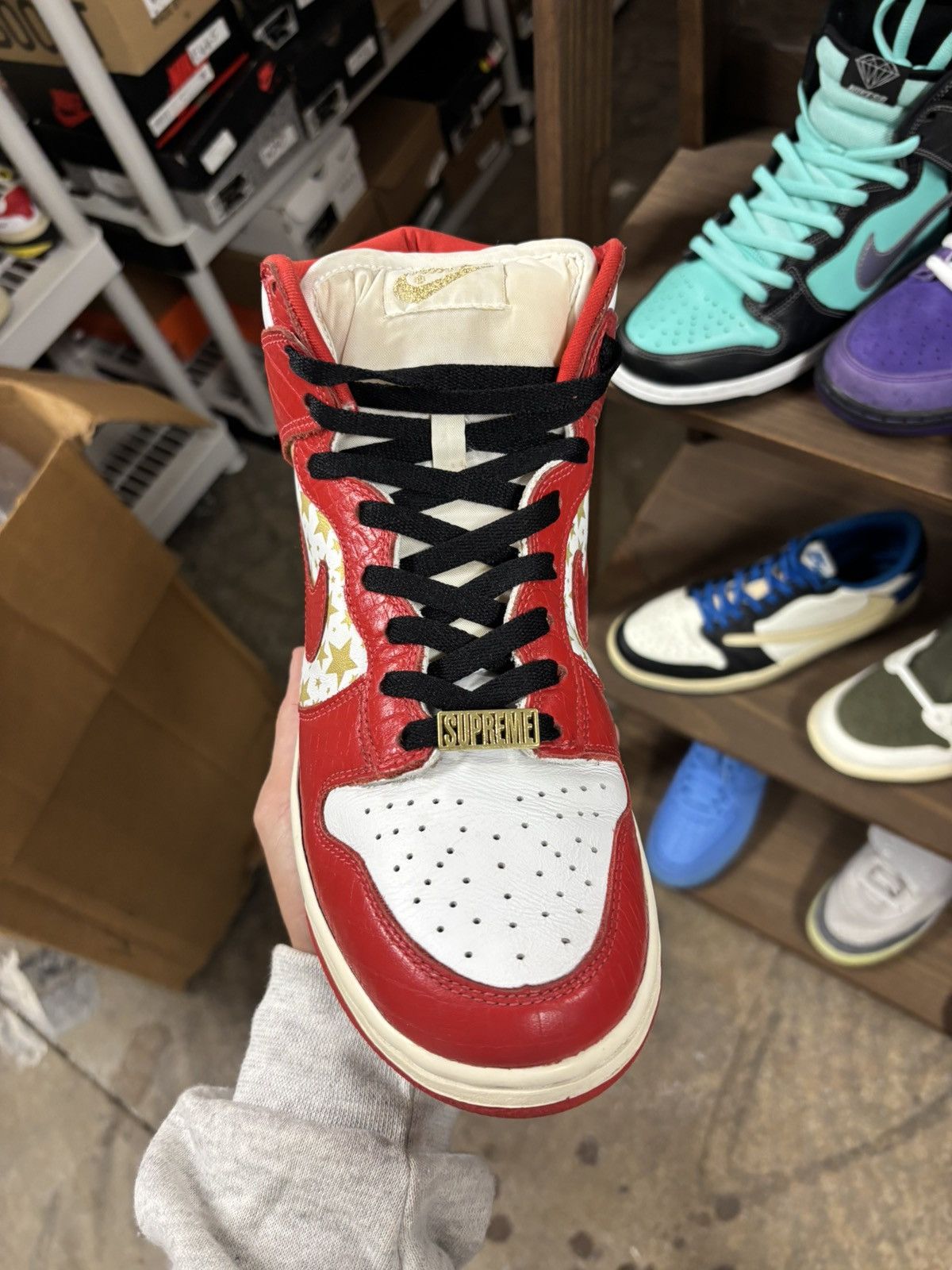 Nike × Supreme Nike supreme red stars Size US 9 / EU 42 - 3 Thumbnail