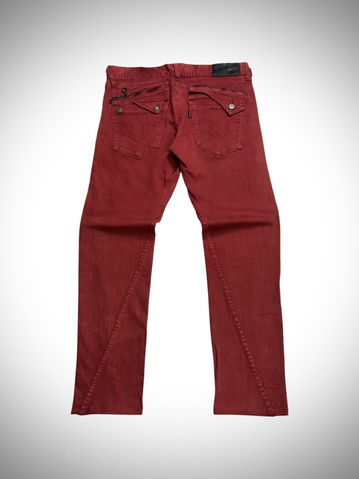 Tornado Mart 2000’s Tornado Mart - Flower Maroon Jeans Size US 30 / EU 46 - 1 Thumbnail