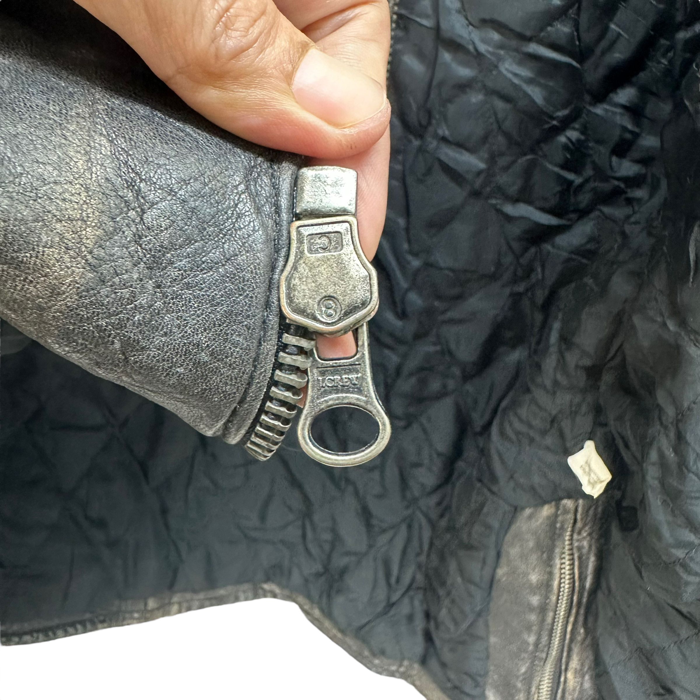 J.Crew TRASHED🔥 J. CREW LEATHER JACKET #7888 Size US S / EU 44-46 / 1 - 10 Thumbnail