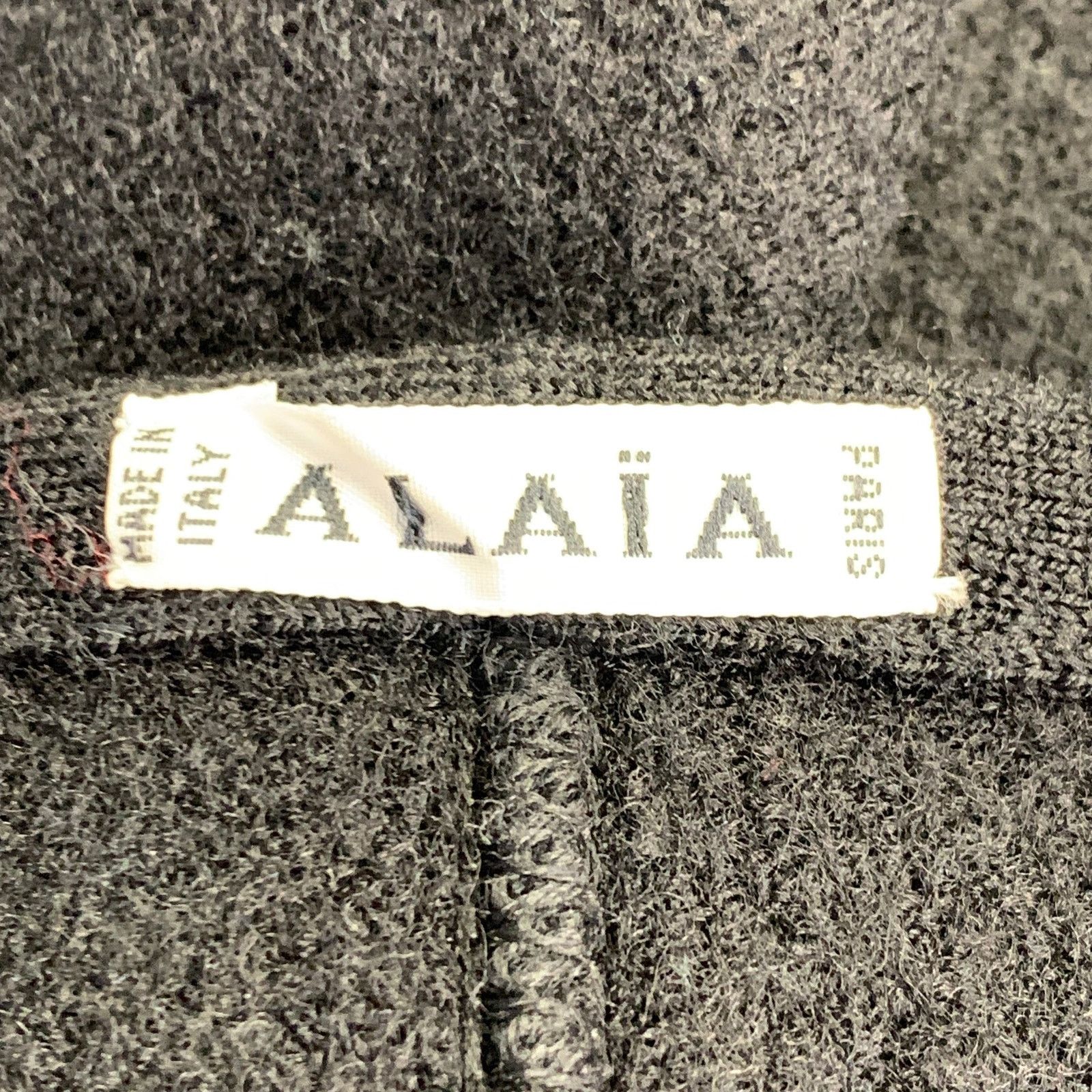 Alaia ALAIA Size L Black Wool A-Line Below Knee Skirt Size 34" / US 12 / IT 48 - 3 Thumbnail