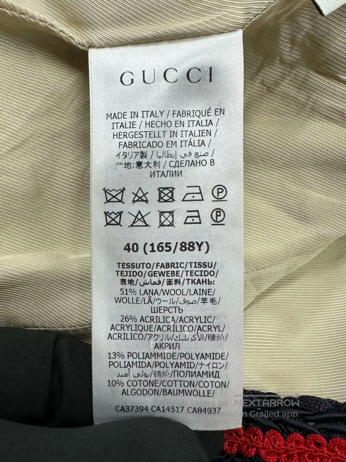 Gucci Guicci Tweed GG old logo small Chanel-style openwork cardi Size S / US 4 / IT 40 - 4 Thumbnail