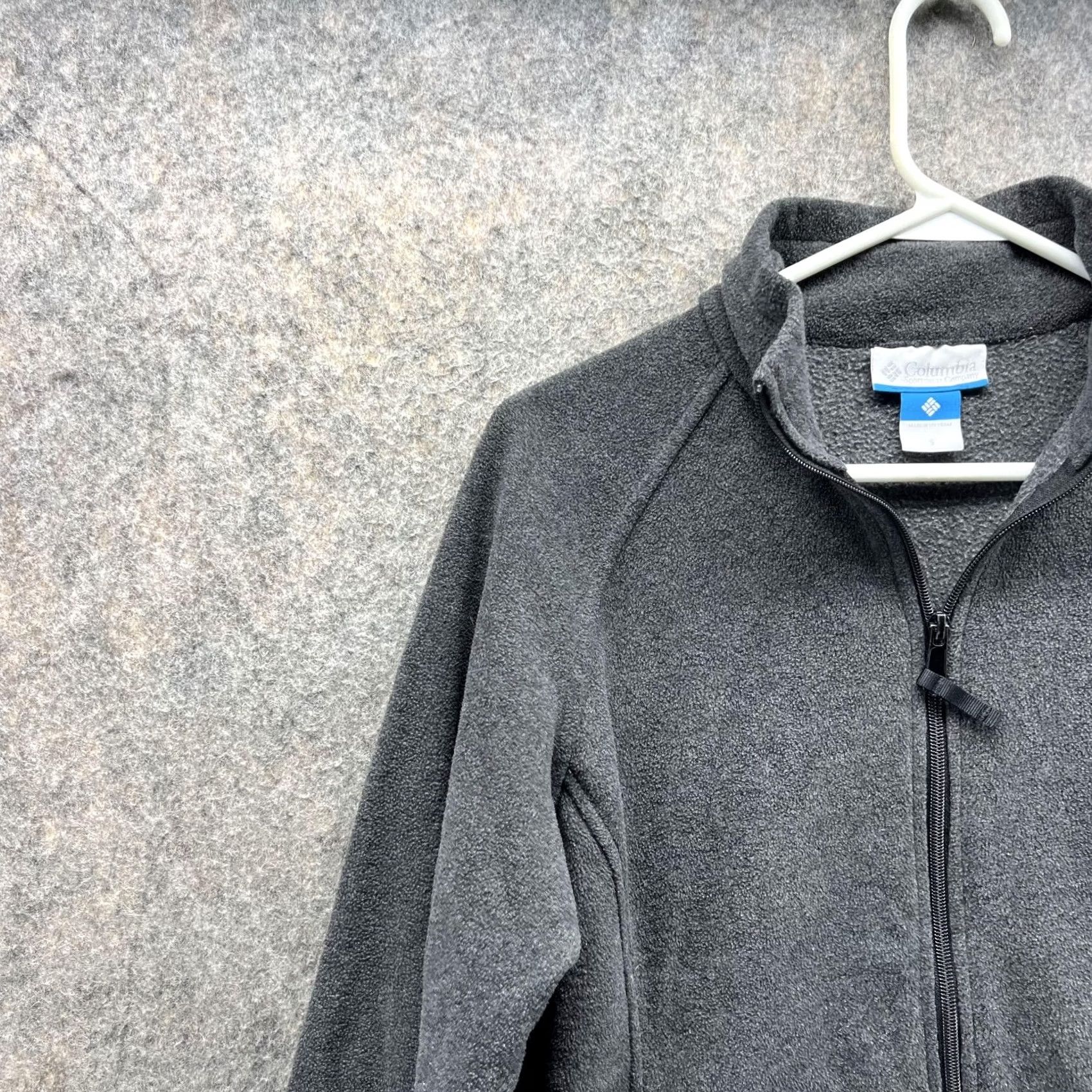 Vintage Columbia Sweater Men Small Fleece Gray Full Zip Sweatshirt Jacket Polyester Size US S / EU 44-46 / 1 - 3 Thumbnail