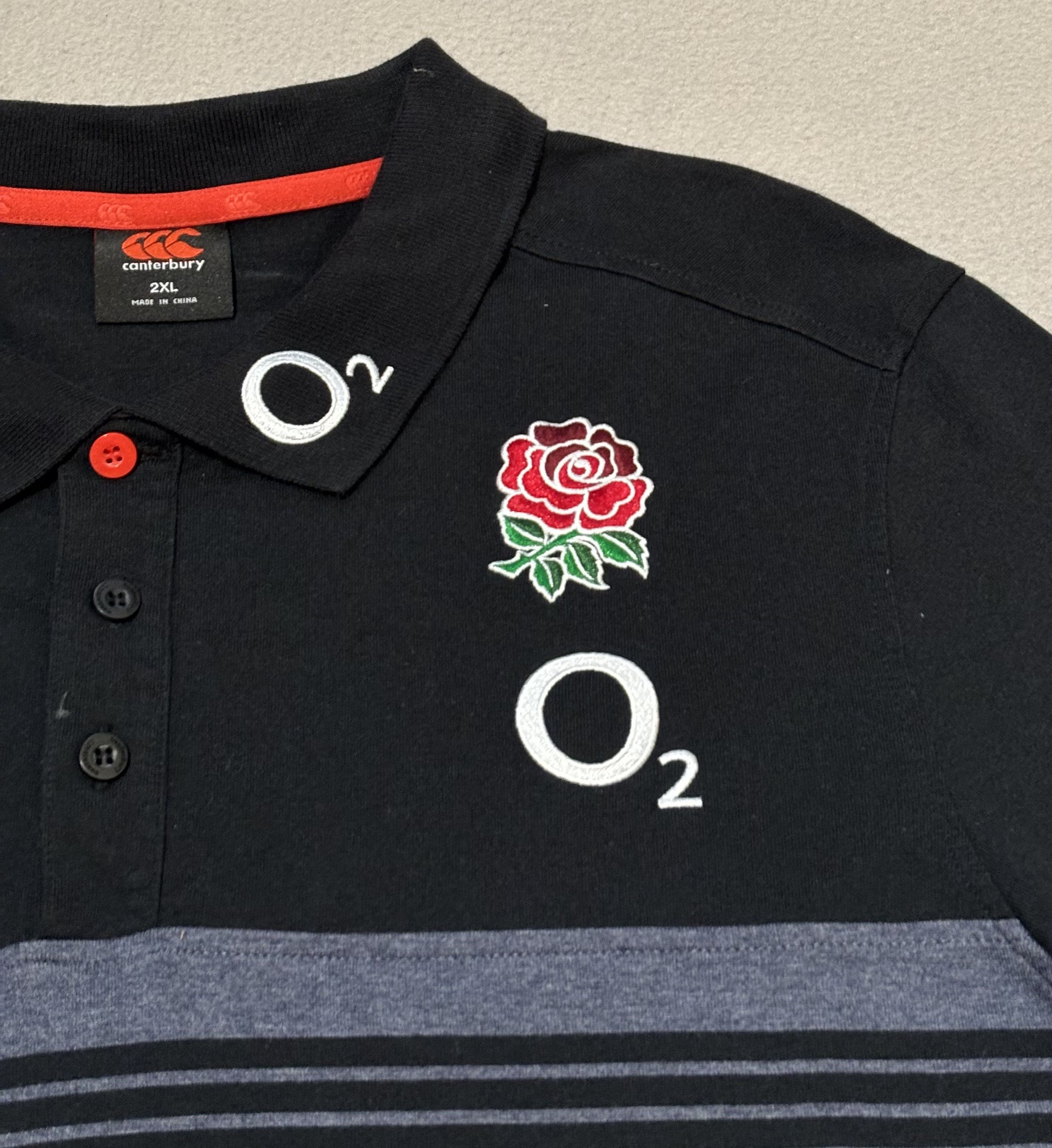 Canterbury of New Zealand England Rugby Canterbury o2 Polo size 2XL fit XL Size US XL / EU 56 / 4 - 8 Thumbnail