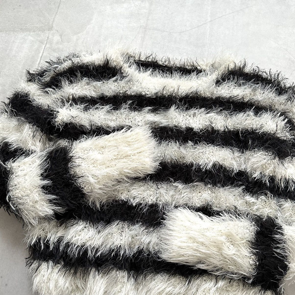 Hysteric Glamour × Undercover Crazy Fuzzy Junya Watanabe Style Striped Mohair Knit Sweater Size US XS / EU 42 / 0 - 4 Thumbnail