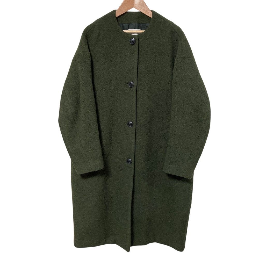 Other CLANE Wool Cocoon Collarless Coat Textile Outerwear DUTY 