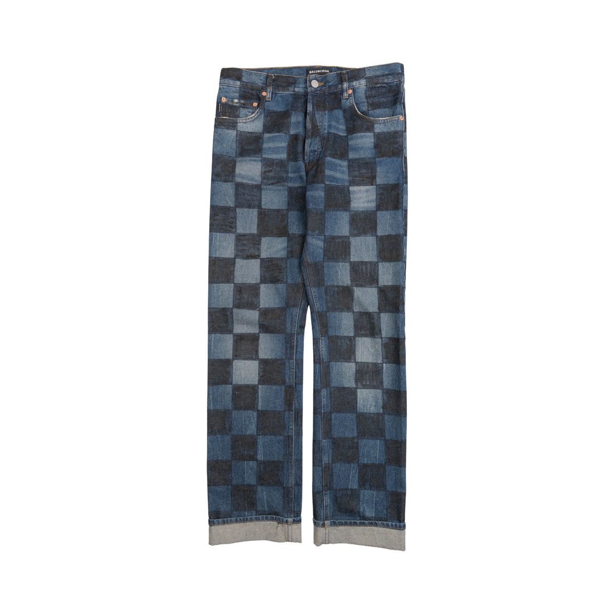 Balenciaga Balenciaga Checkered Jeans Size US 30 / EU 46 - 1 Thumbnail