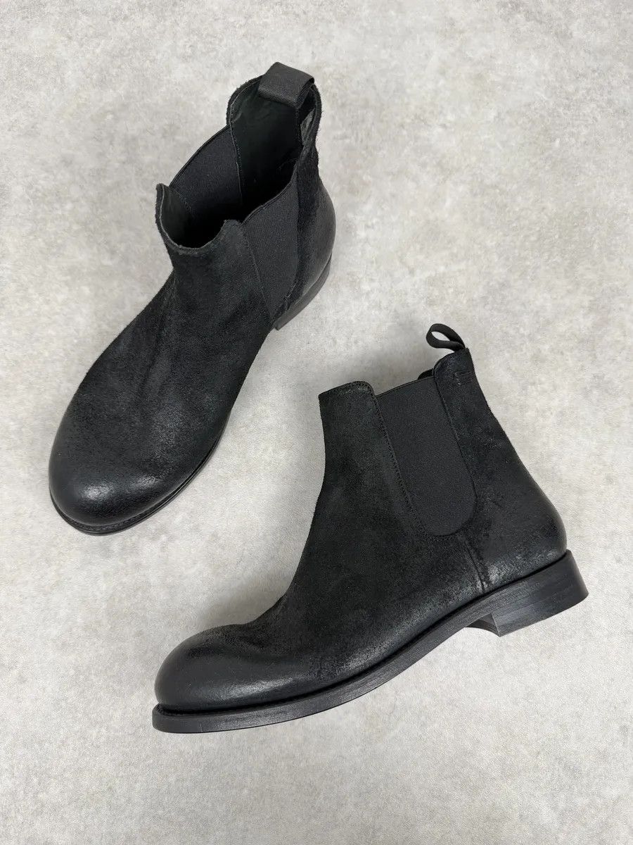 The Last Conspiracy The Last Conspiracy GoodYear Black Eroded Leather Boots Size US 10 / EU 43 - 11 Thumbnail