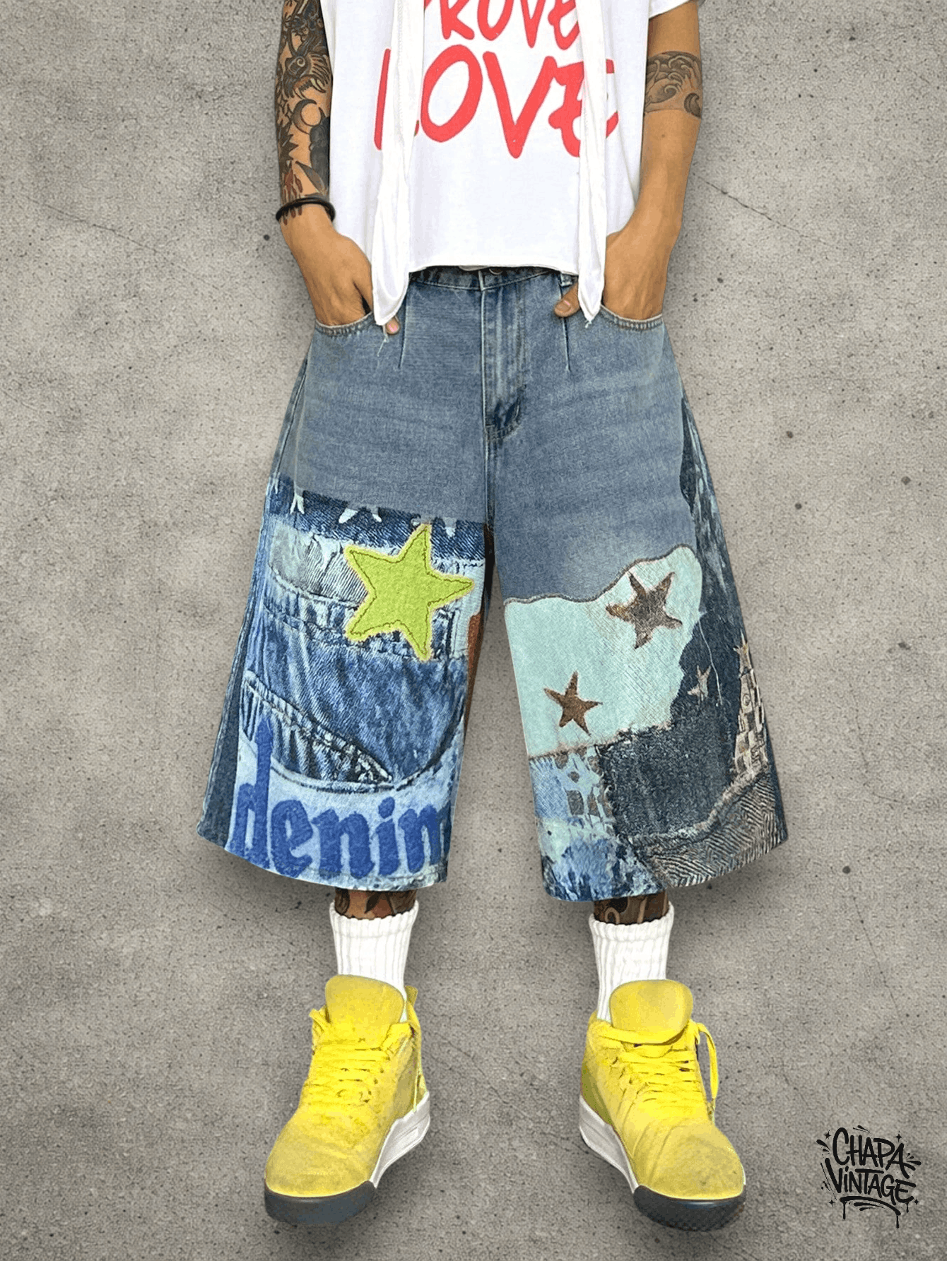 Jean Denim blue jorts Size US 32 / EU 48 - 3 Thumbnail