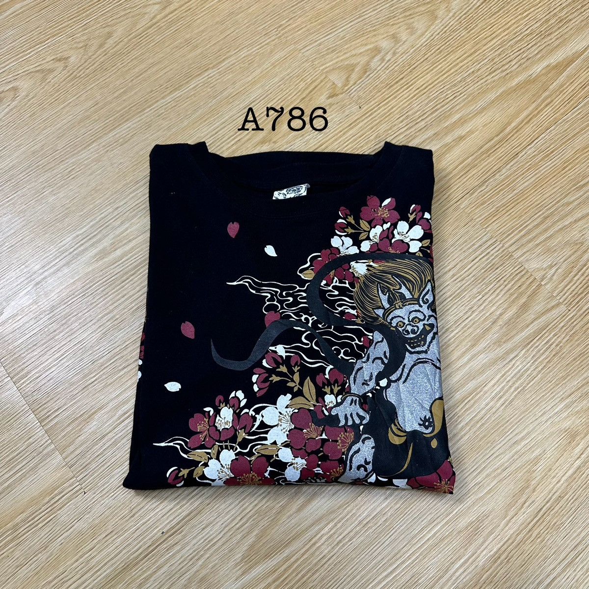 Karakuri Tamashii Vintage Karakuri Tamashi Flower 3Q Shirt A786 Size US L / EU 52-54 / 3 - 15 Thumbnail