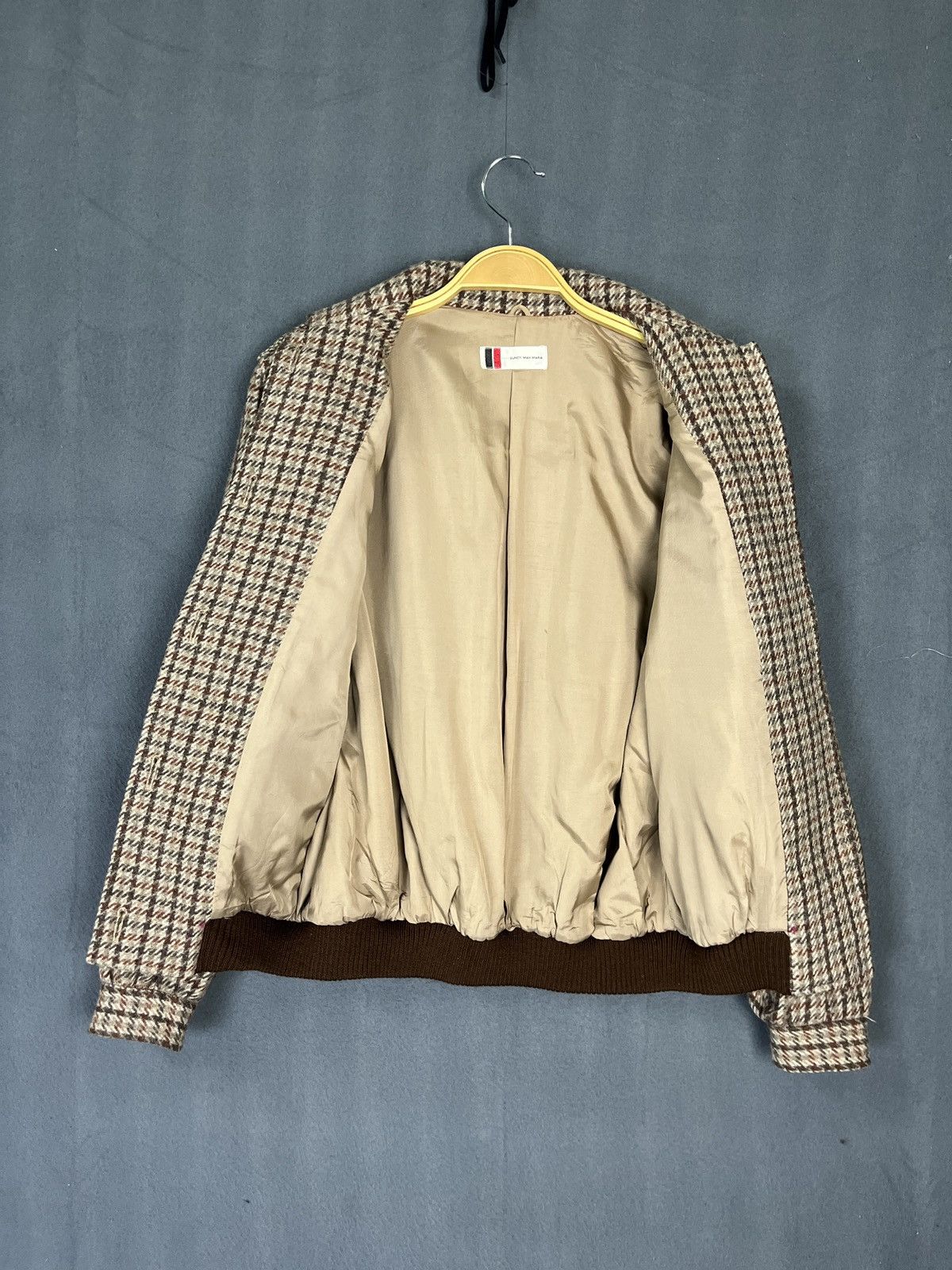 Max Mara × Vintage Vintage Suncy Max Mara Houndstooth Wool Jacket Button Up Size M / US 6-8 / IT 42-44 - 6 Thumbnail