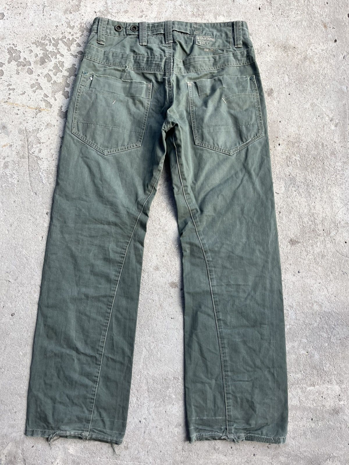 G-Star Vintage G-Star Raw Big Logo Japanese Distressed Faded Pants Size US 32 / EU 48 - 15 Thumbnail