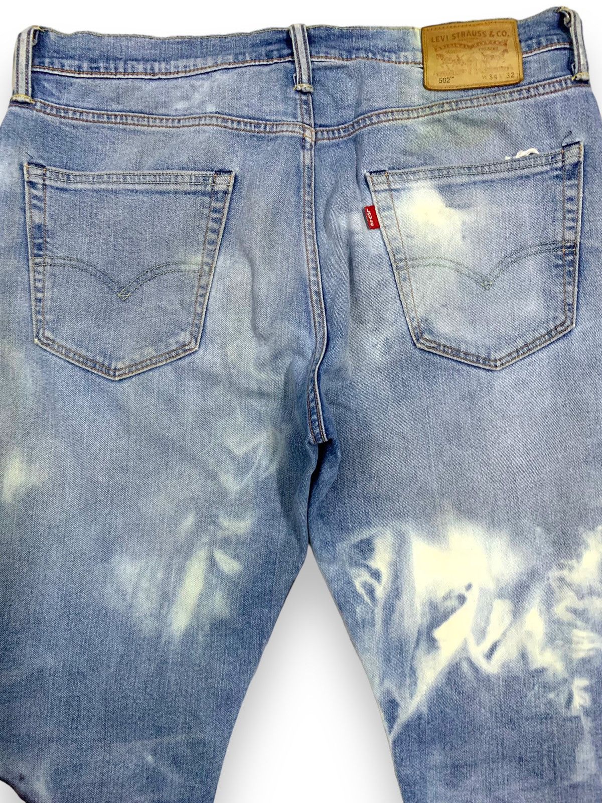 Levi's Vintage Clothing Vintage Levis 502 Bleached Loose Tapered Distressed Jeans Size US 34 / EU 50 - 12 Thumbnail