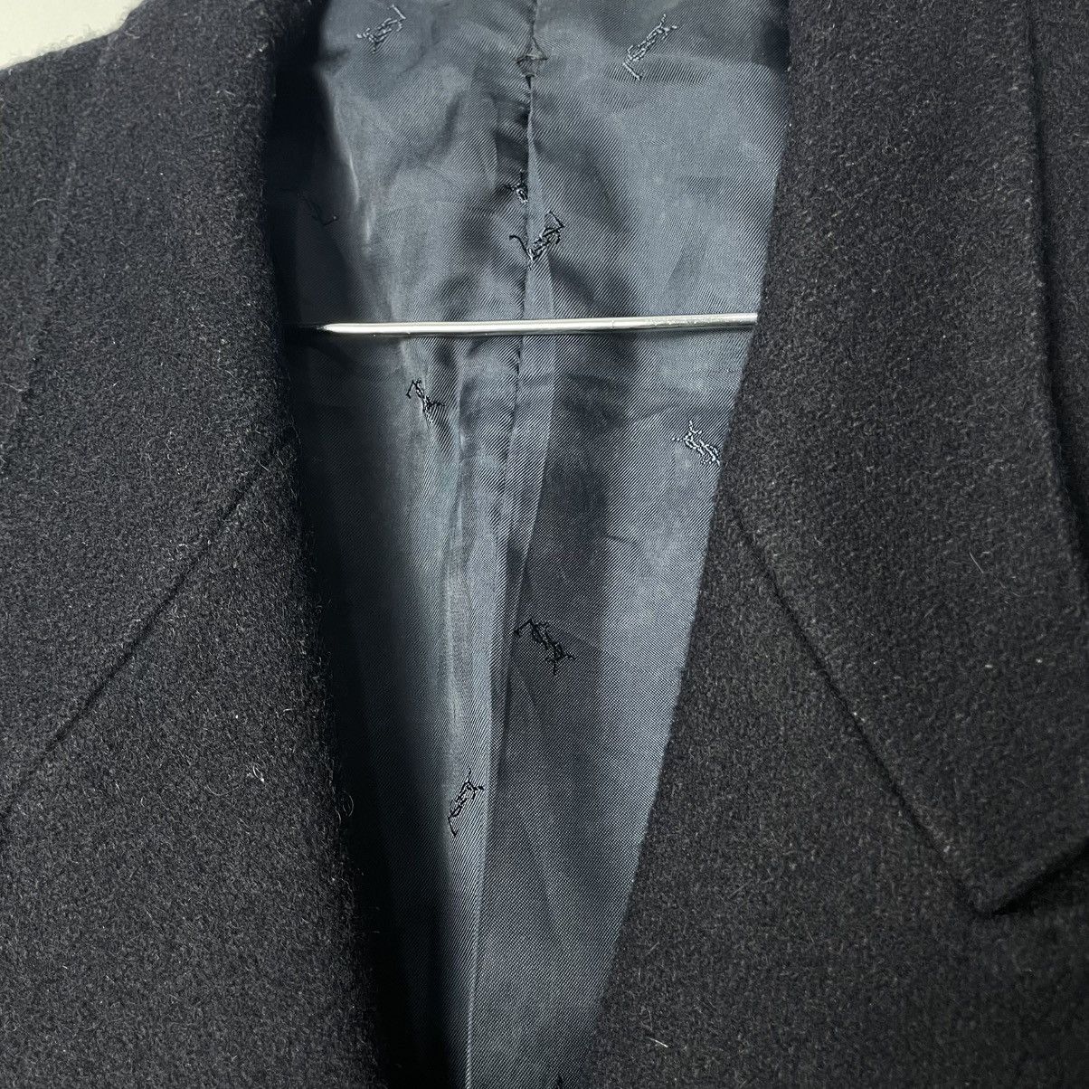 Yves Saint Laurent Vintage YSL Double Breasted Suit Blazer Size 44R - 3 Thumbnail