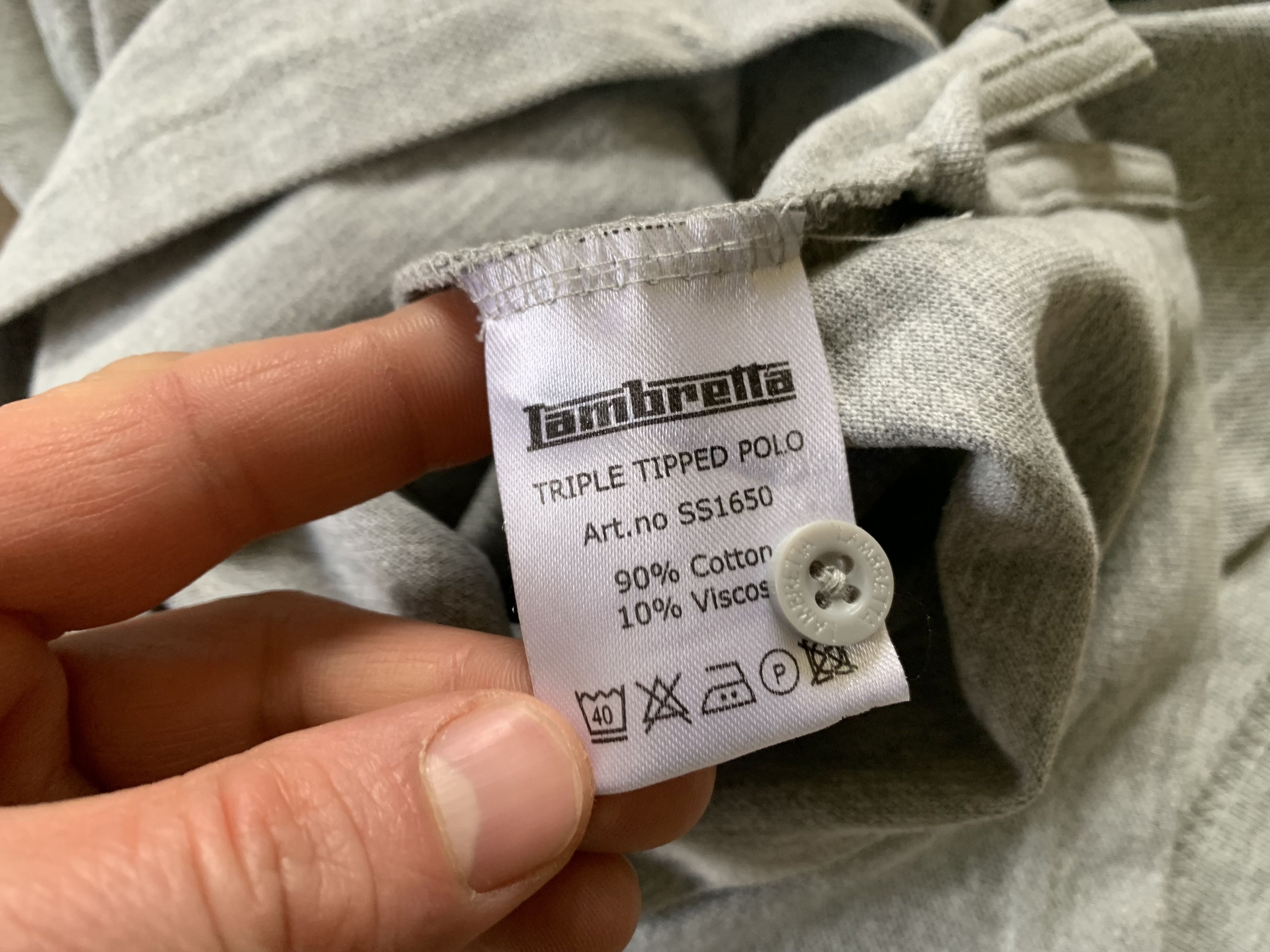 Japanese Brand × Lambretta Lambretta Cotton Grey Polo T Shirt Size US XL / EU 56 / 4 - 7 Thumbnail