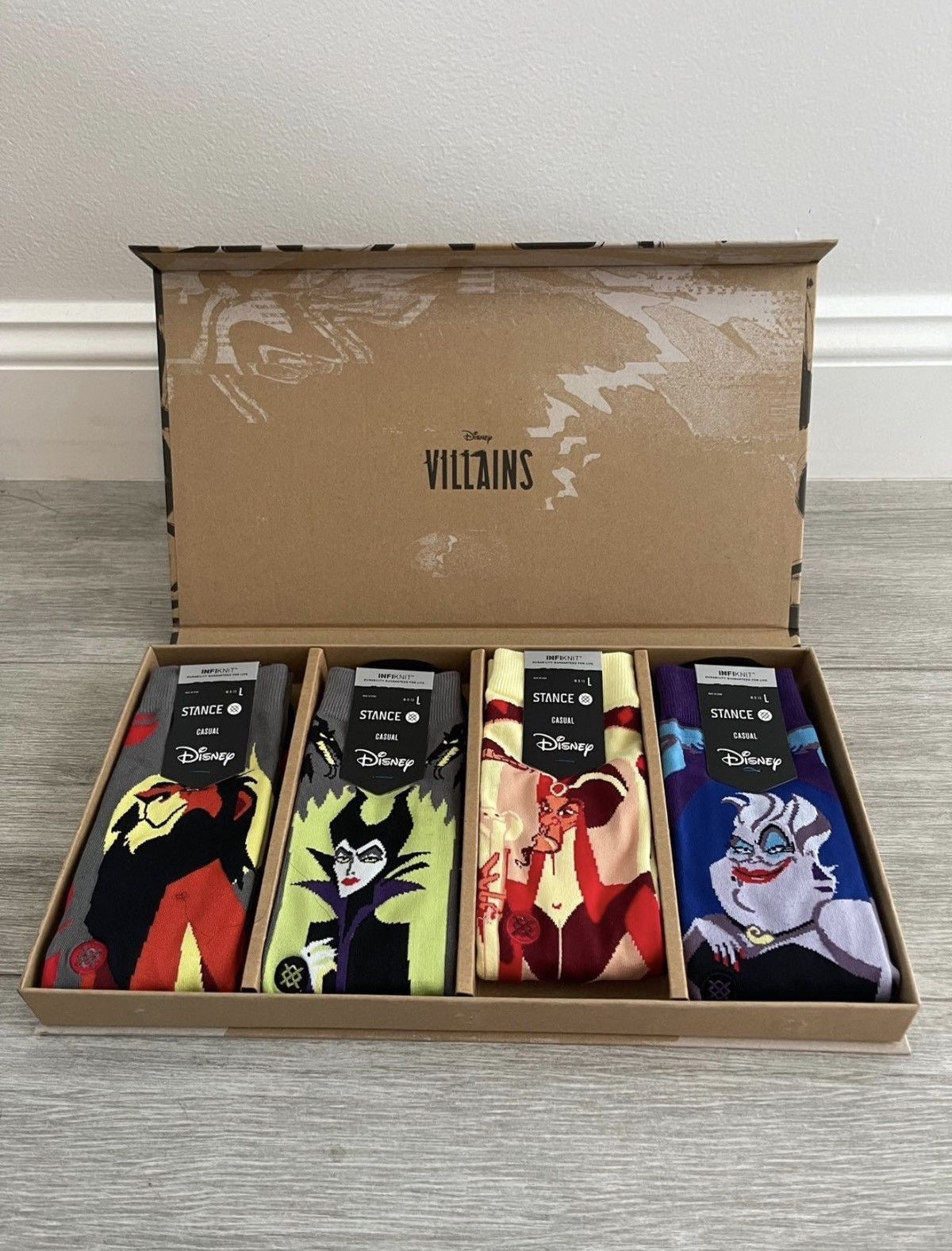 Stance Socks Stance Disney Villains Infiknit Crew Socks Box Set Sz Large Size ONE SIZE - 1 Thumbnail