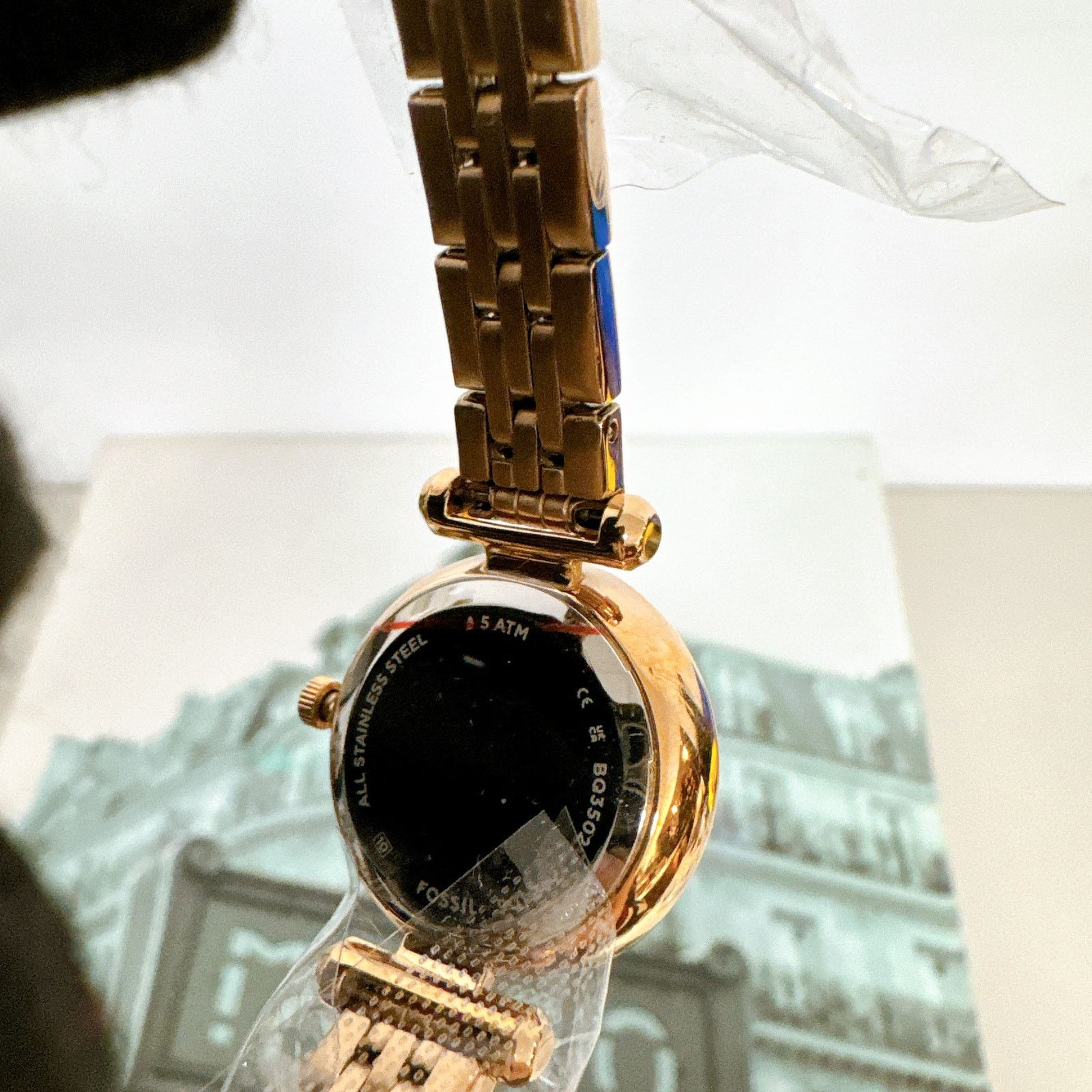 Fossil Fossil BQ3502 Tillie Mini Three-Hand Rose Gold Steel Watch Size ONE SIZE - 5 Thumbnail
