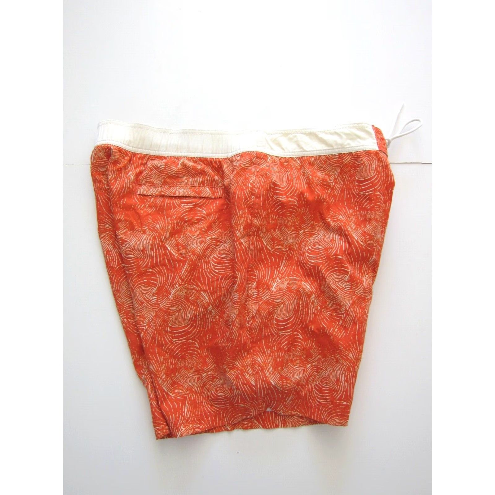 Nautica Nautica Orange White Swirl Lined Surf Beach Board Swim Short Men XL Size US 36 / EU 52 - 7 Thumbnail