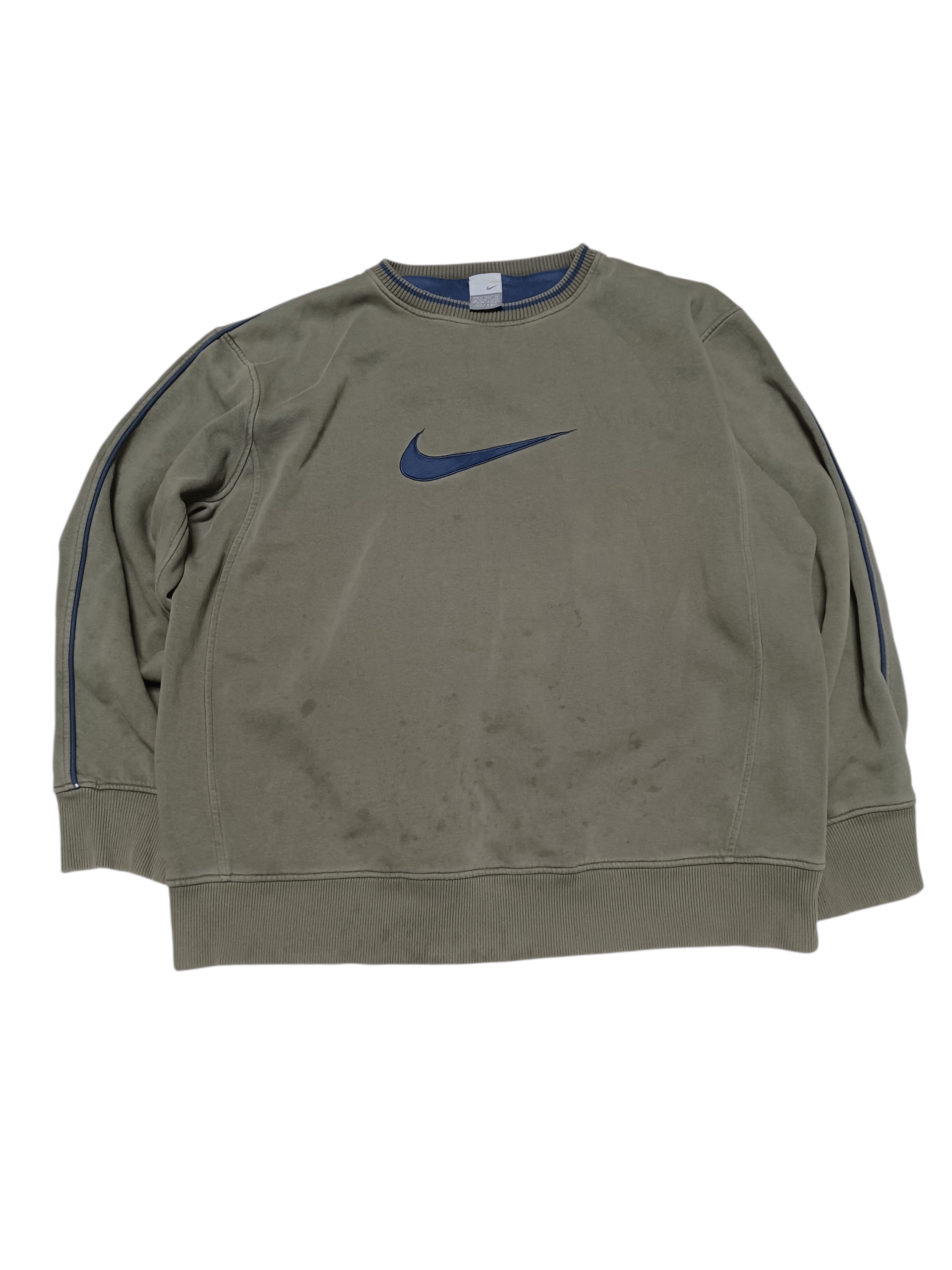 NIKE VINTAGE BIG SWOOSH EMBROIDERED DIRTY SWEATSHIRT