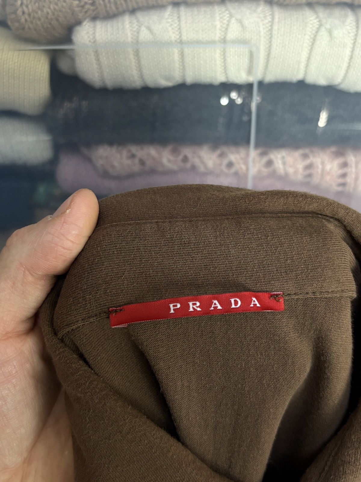 Prada Prada Luxury Brown Vintage Polo Shirt Size US M / EU 48-50 / 2 - 6 Thumbnail